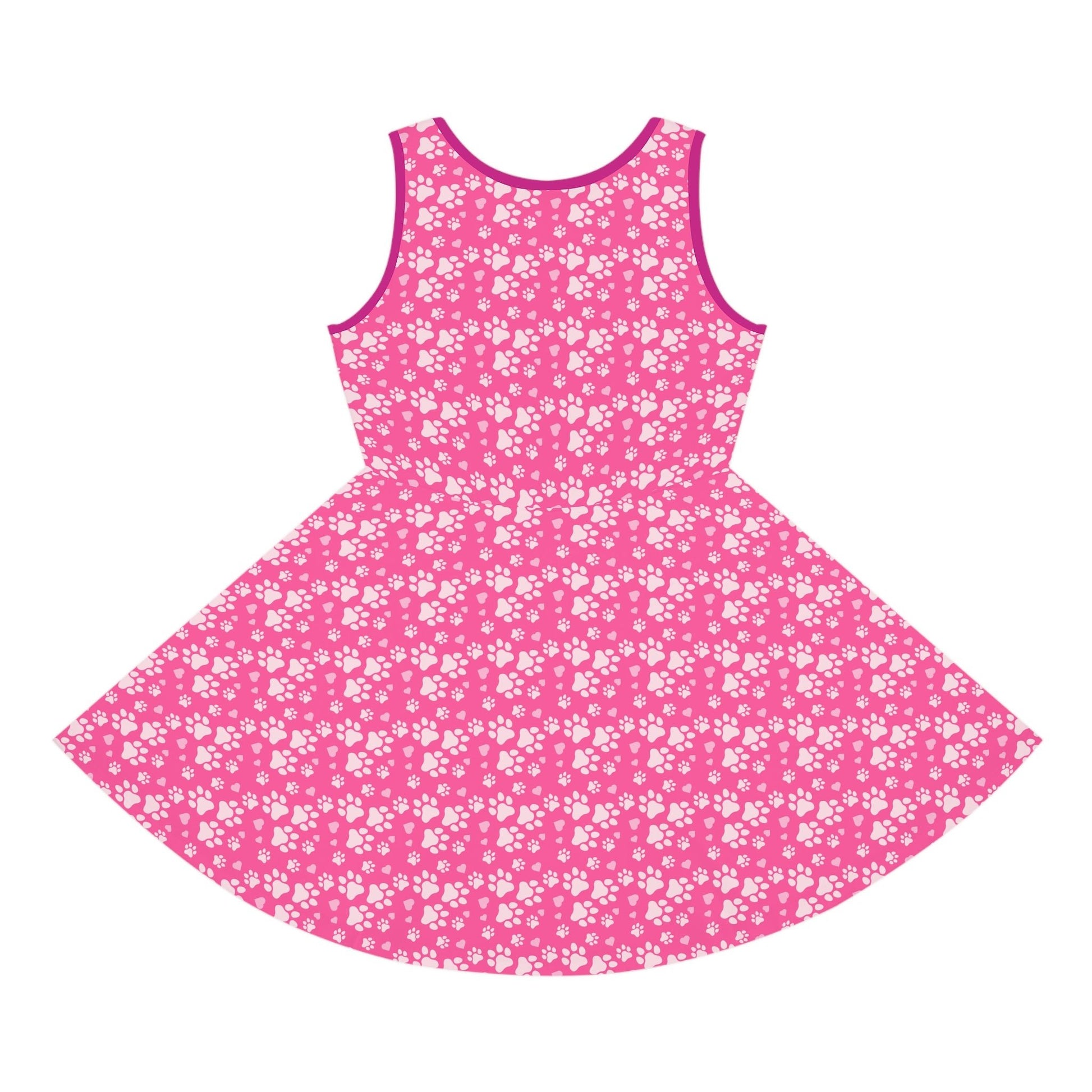 Purrrty in Pink Girls' Sleeveless Sundress - All Over Prints - Epileptic Al’s Shop