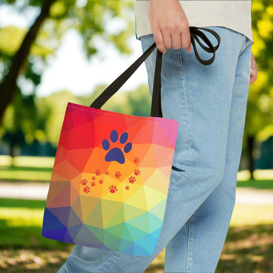 Rainbow Kitty Paw Tote Bag - Bags - EpiAl's Shop