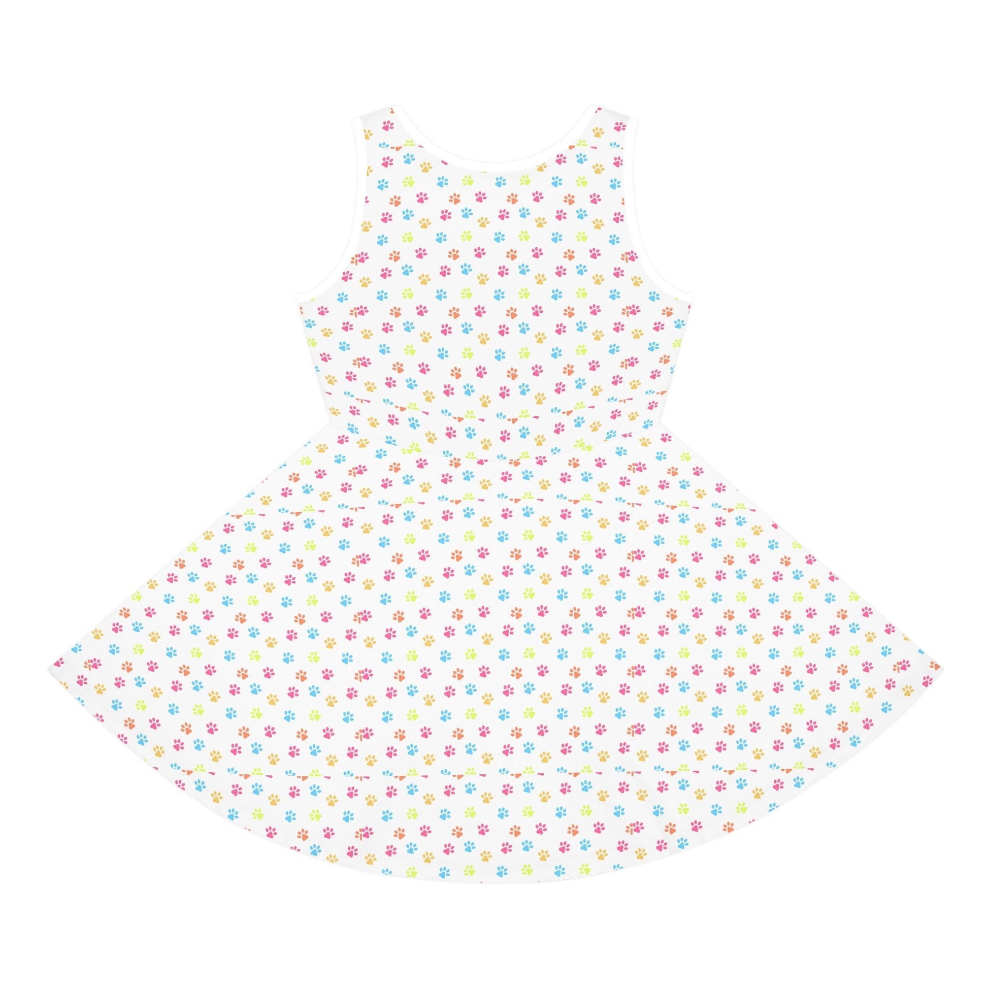 Rainbow Paws Girls' Sleeveless Sundress - All Over Prints - Epileptic Al’s Shop