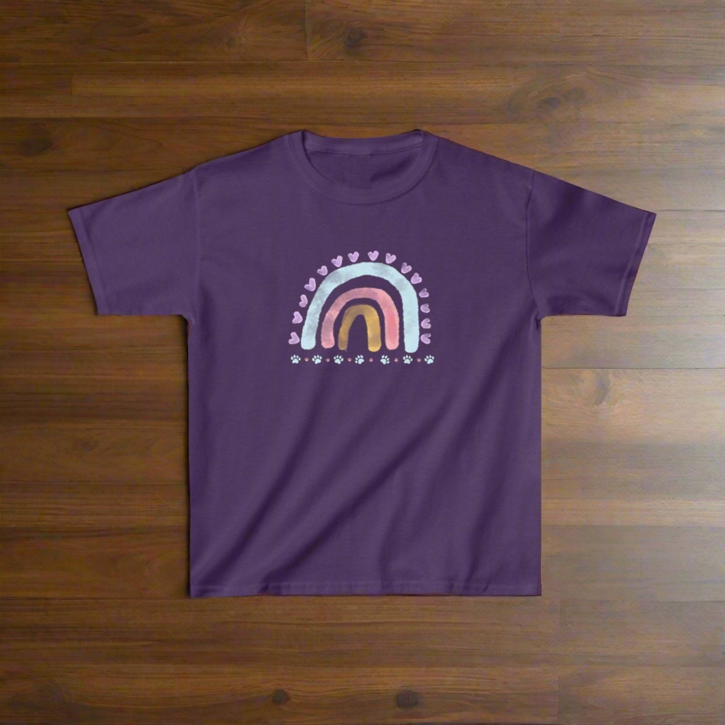 Rainbow Paws Kids Heavy Cotton™ Tee - Kids clothes - Epileptic Al’s Shop