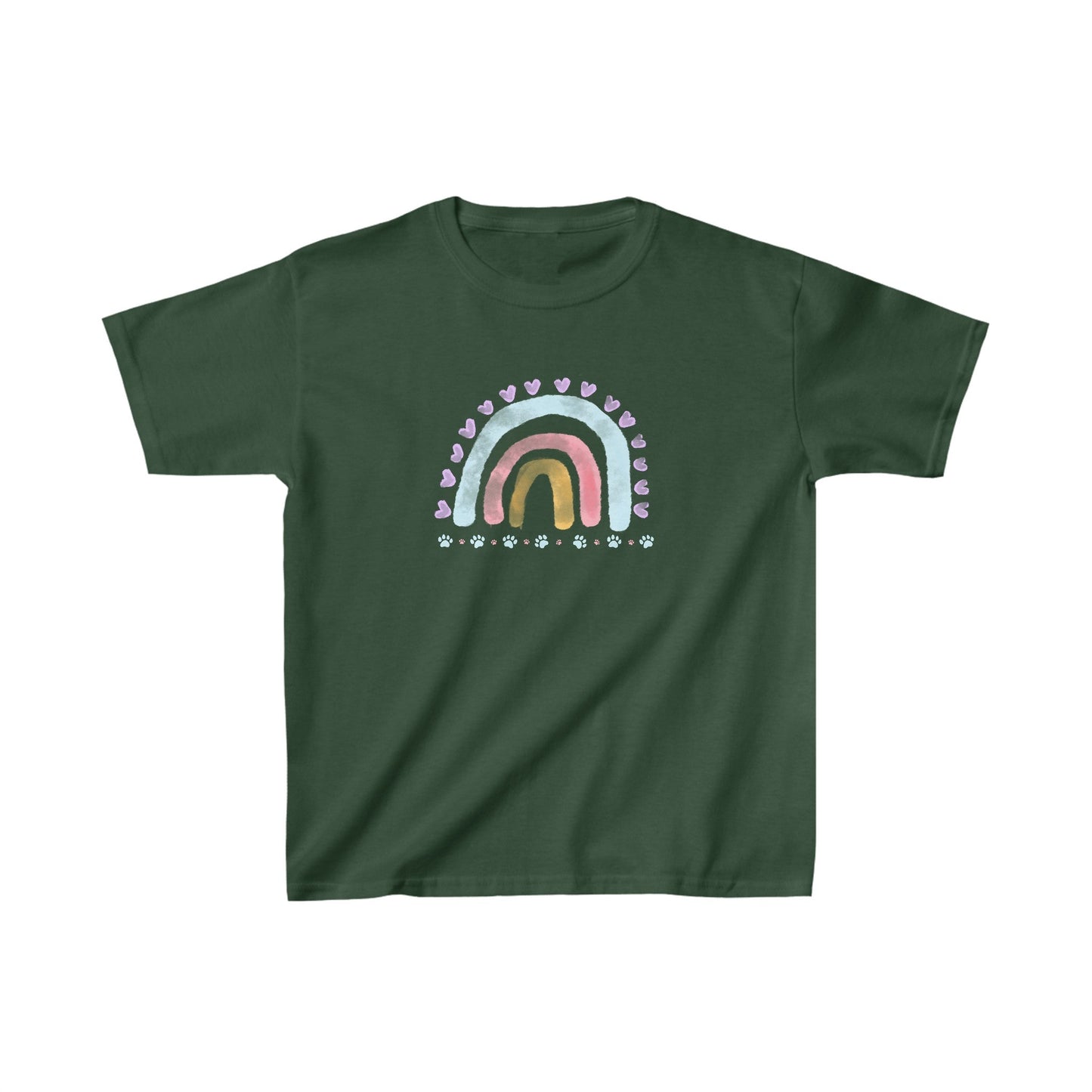 Rainbow Paws Kids Heavy Cotton™ Tee - Kids clothes - Epileptic Al’s Shop