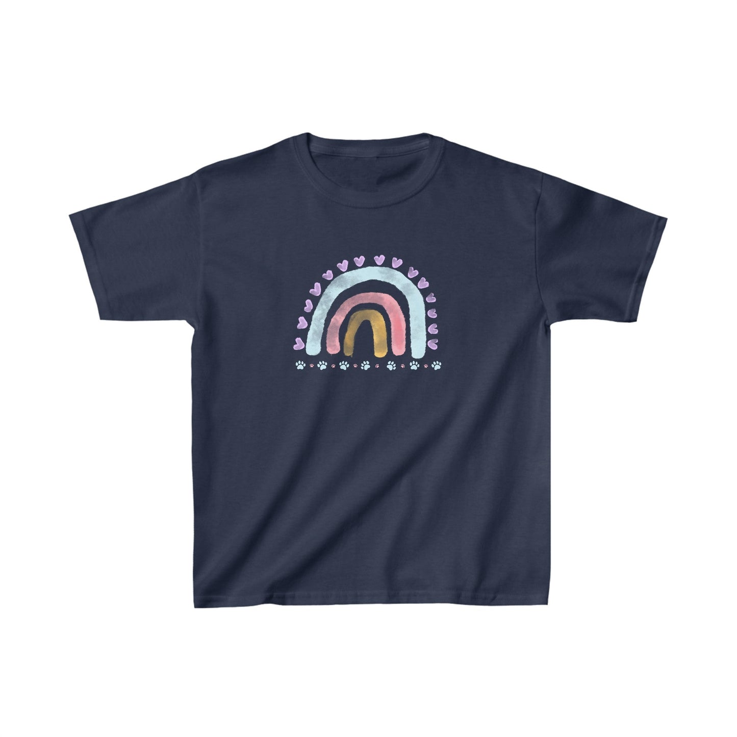 Rainbow Paws Kids Heavy Cotton™ Tee - Kids clothes - Epileptic Al’s Shop