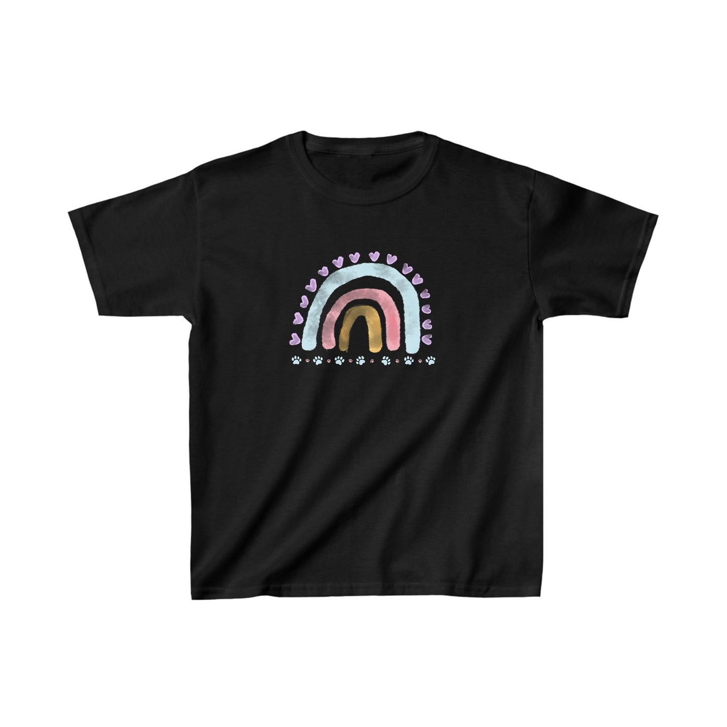 Rainbow Paws Kids Heavy Cotton™ Tee - Kids clothes - Epileptic Al’s Shop