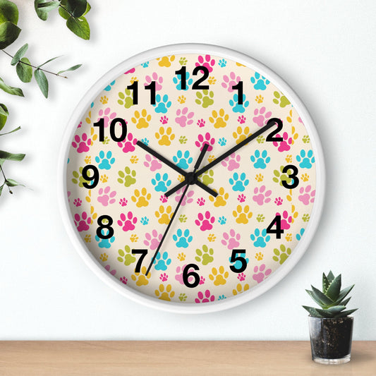 Rainbow Paws Wall Clock - Home Decor - Epileptic Al’s Shop