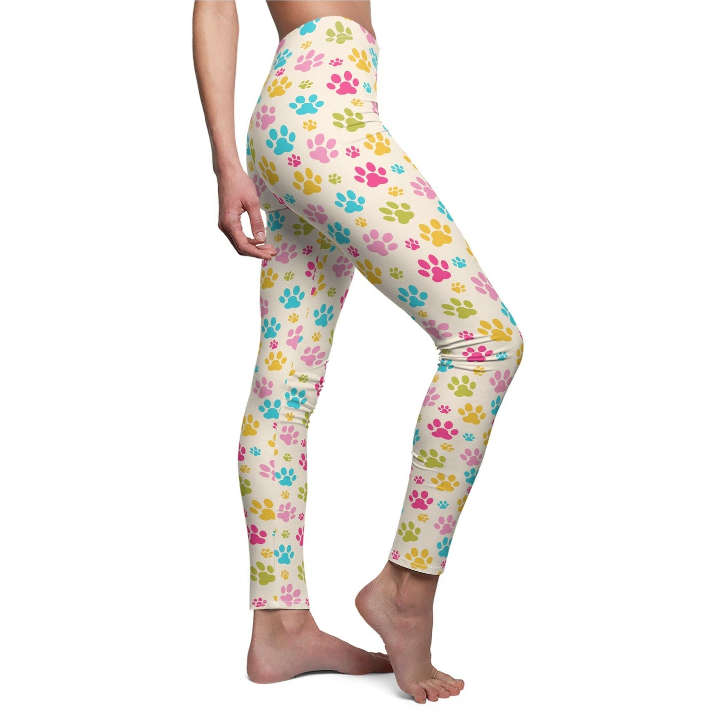 Rainbow Paws Women's Cut & Sew Casual Legging - All Over Prints - Epileptic Al’s Shop