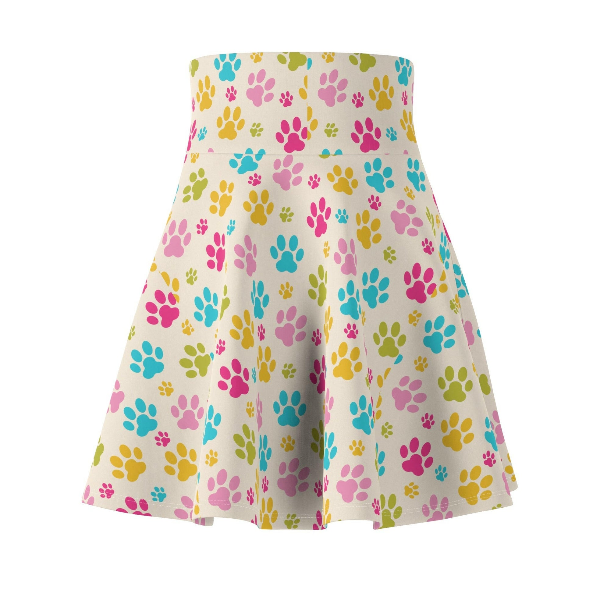 Rainbow Paws Women's Skater Skirt - All Over Prints - Epileptic Al’s Shop