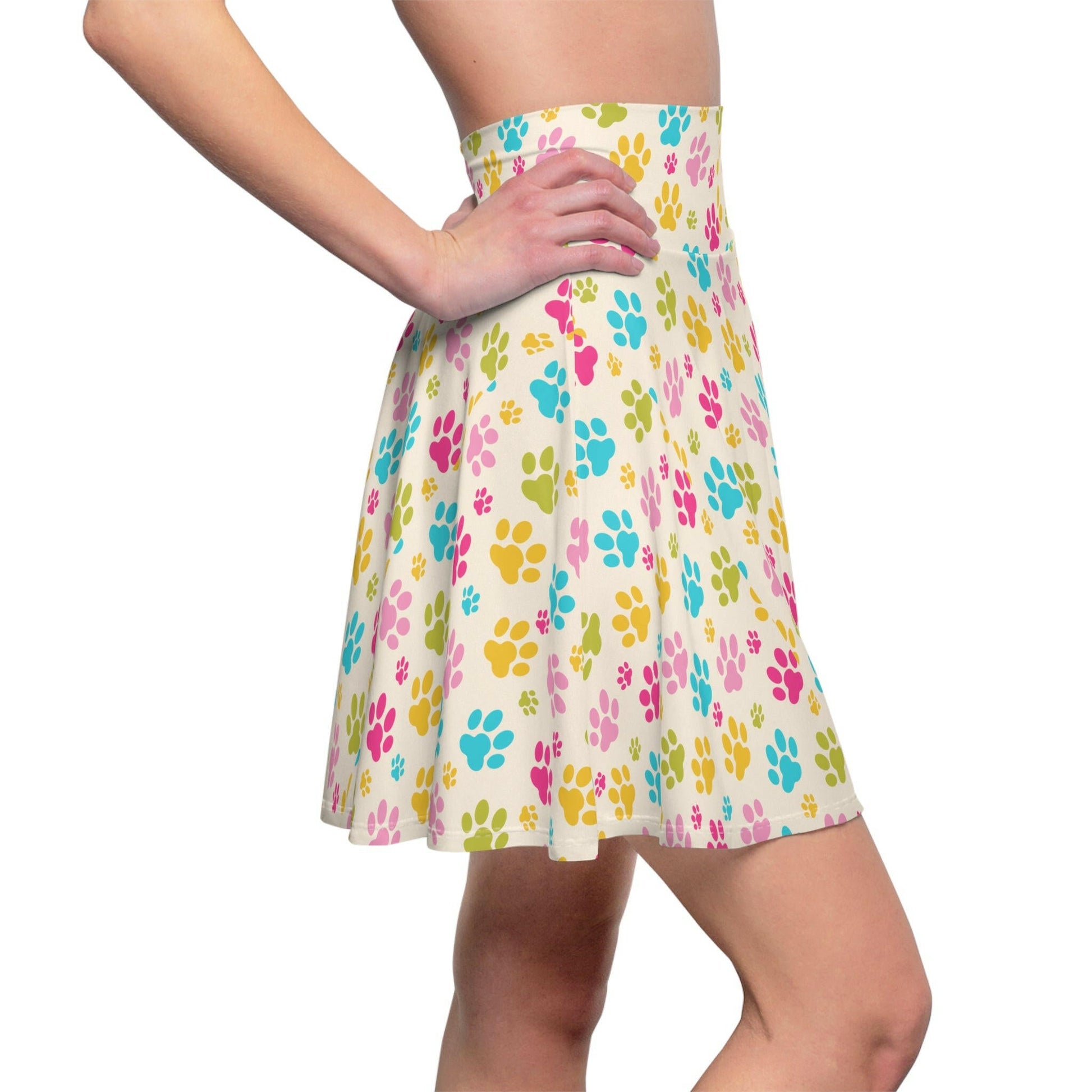 Rainbow Paws Women's Skater Skirt - Epileptic Al’s Shop