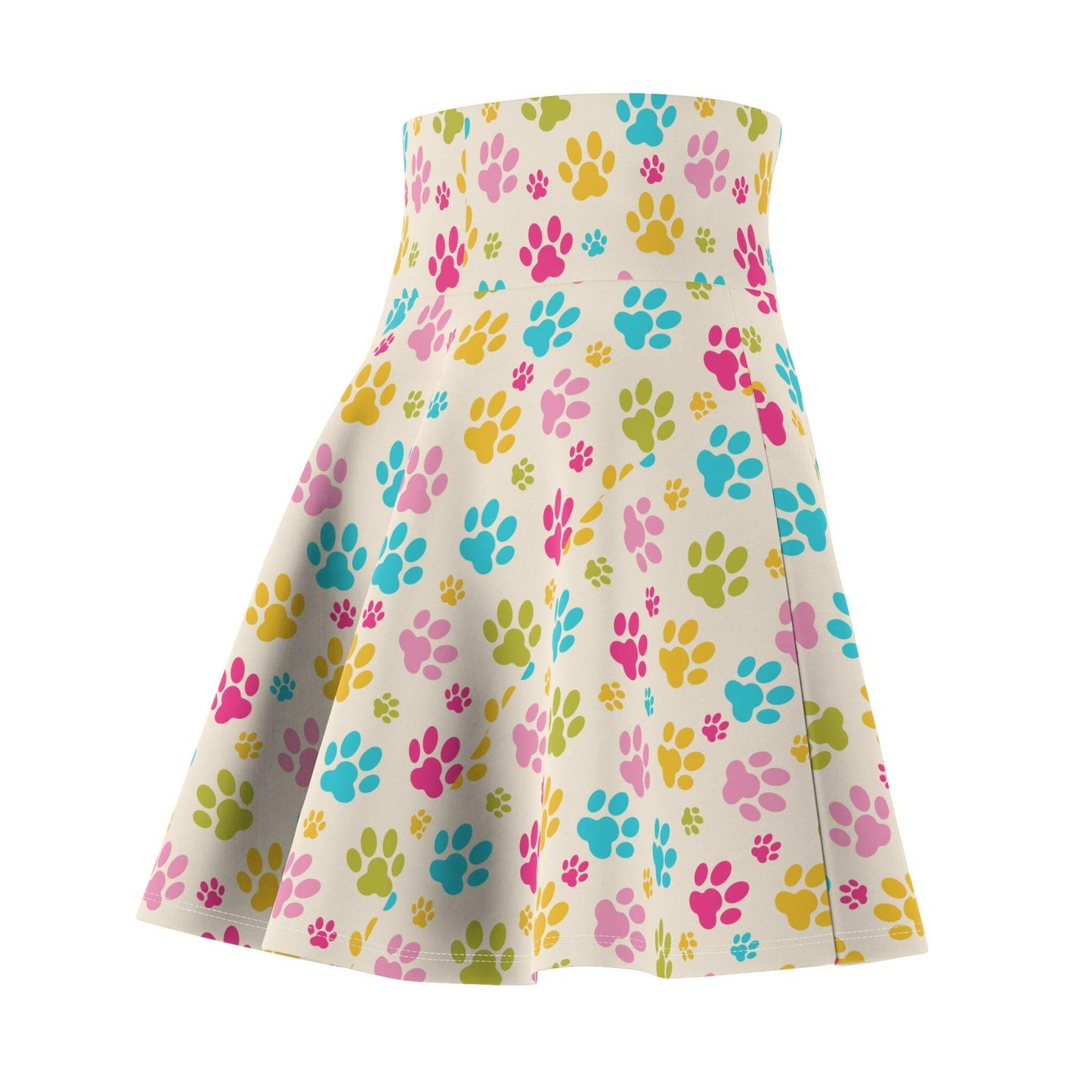 Rainbow Paws Women's Skater Skirt - All Over Prints - Epileptic Al’s Shop