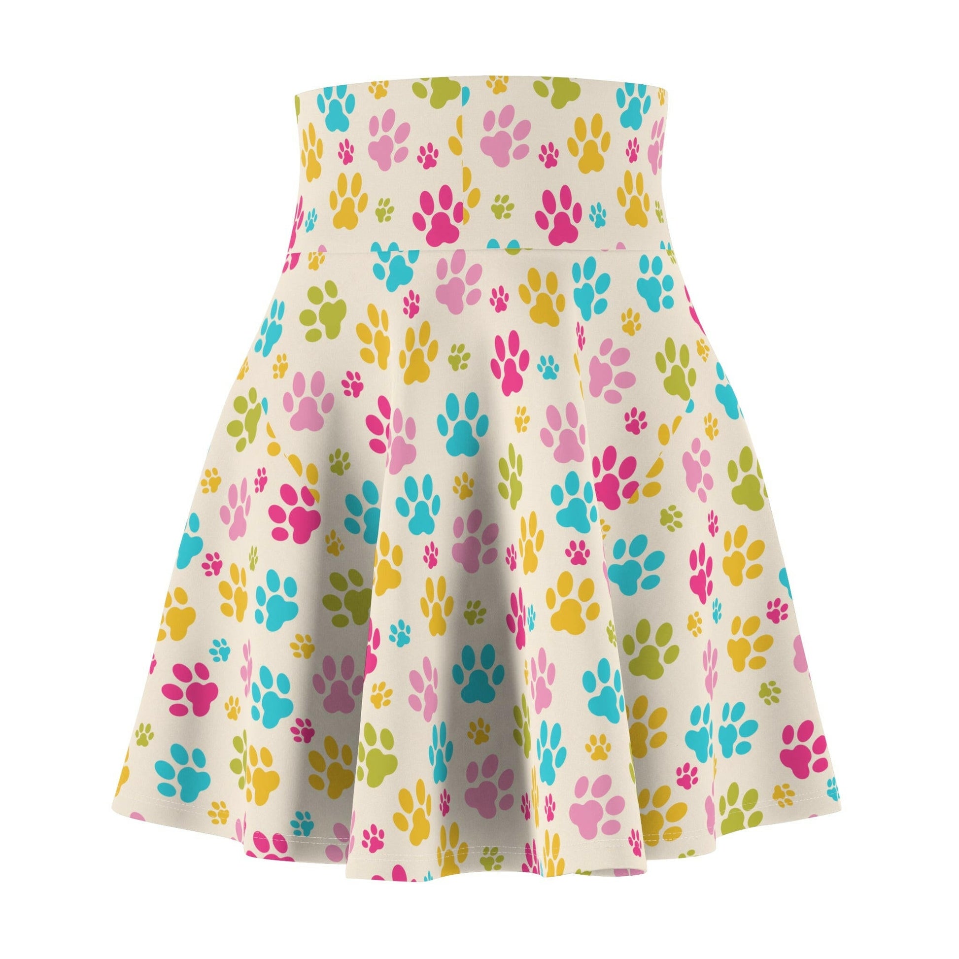 Rainbow Paws Women's Skater Skirt - All Over Prints - Epileptic Al’s Shop