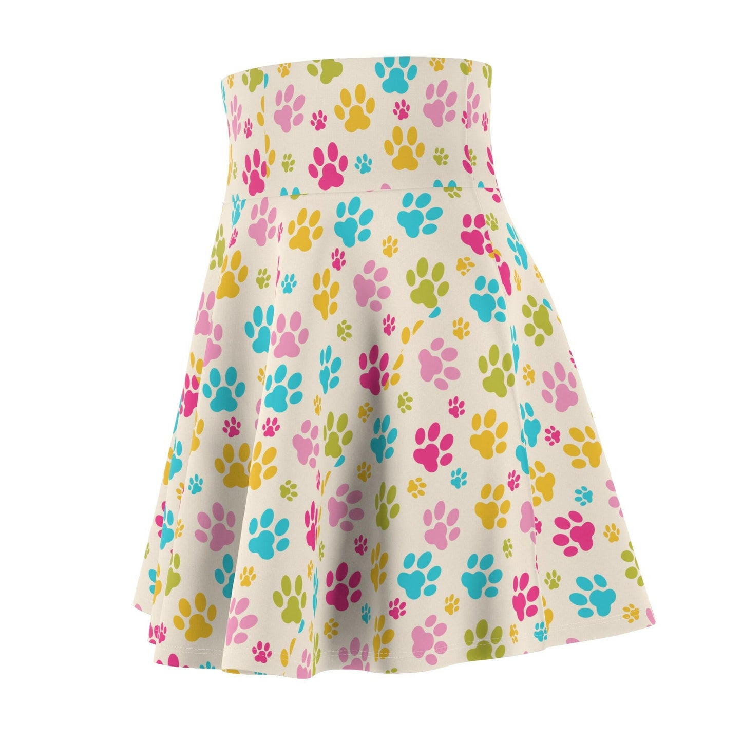 Rainbow Paws Women's Skater Skirt - All Over Prints - Epileptic Al’s Shop