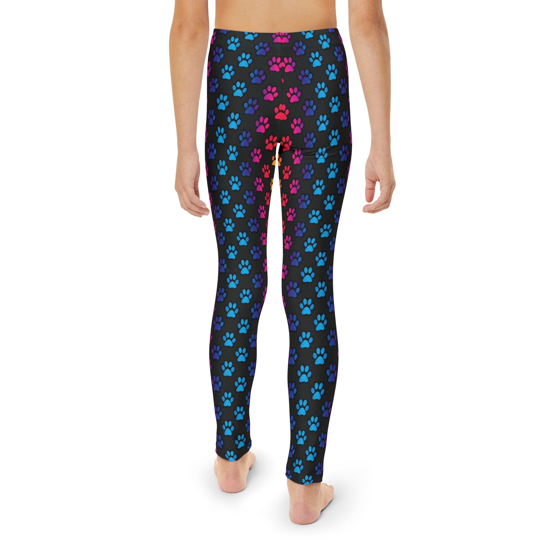 Rainbow Paws Youth Full - Length Leggings - All Over Prints - Epileptic Al’s Shop