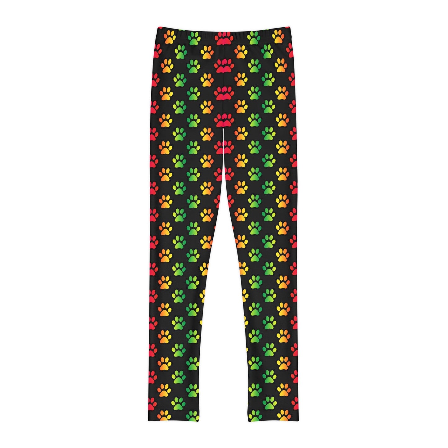 Rainbow Paws Youth Full - Length Leggings - All Over Prints - Epileptic Al’s Shop