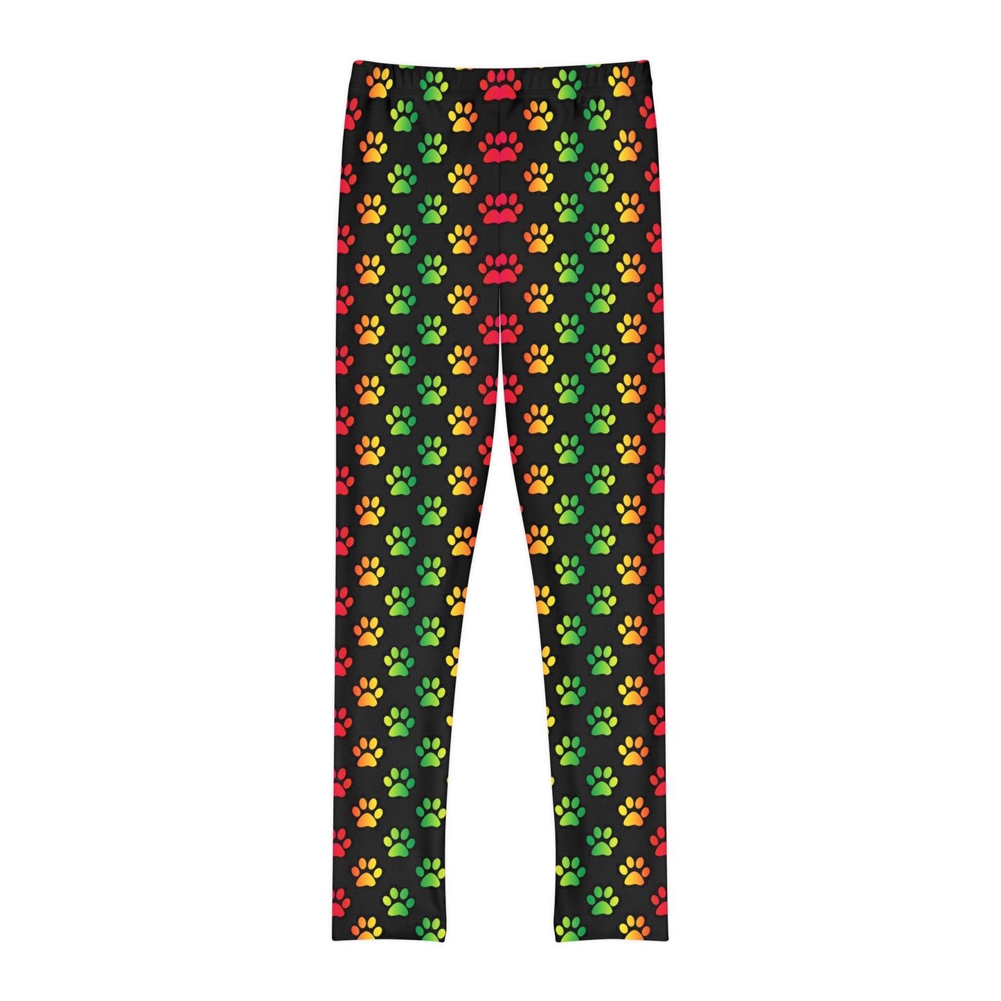 Rainbow Paws Youth Full - Length Leggings - All Over Prints - Epileptic Al’s Shop