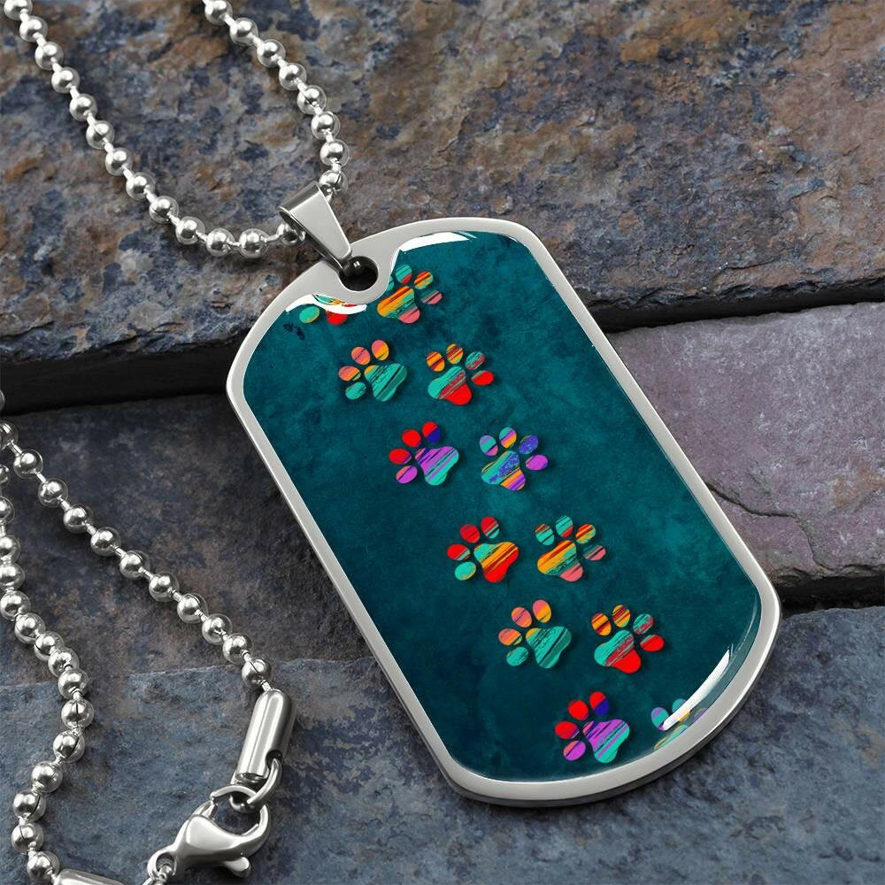 Rainbow Prints Necklace - Jewelry - Epileptic Al’s Shop