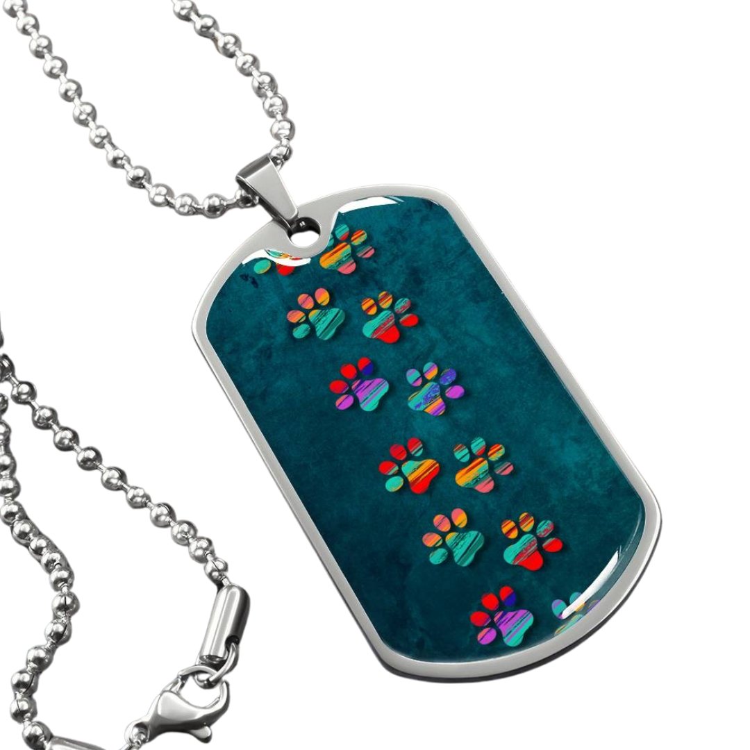 Rainbow Prints Necklace - Jewelry - Epileptic Al’s Shop