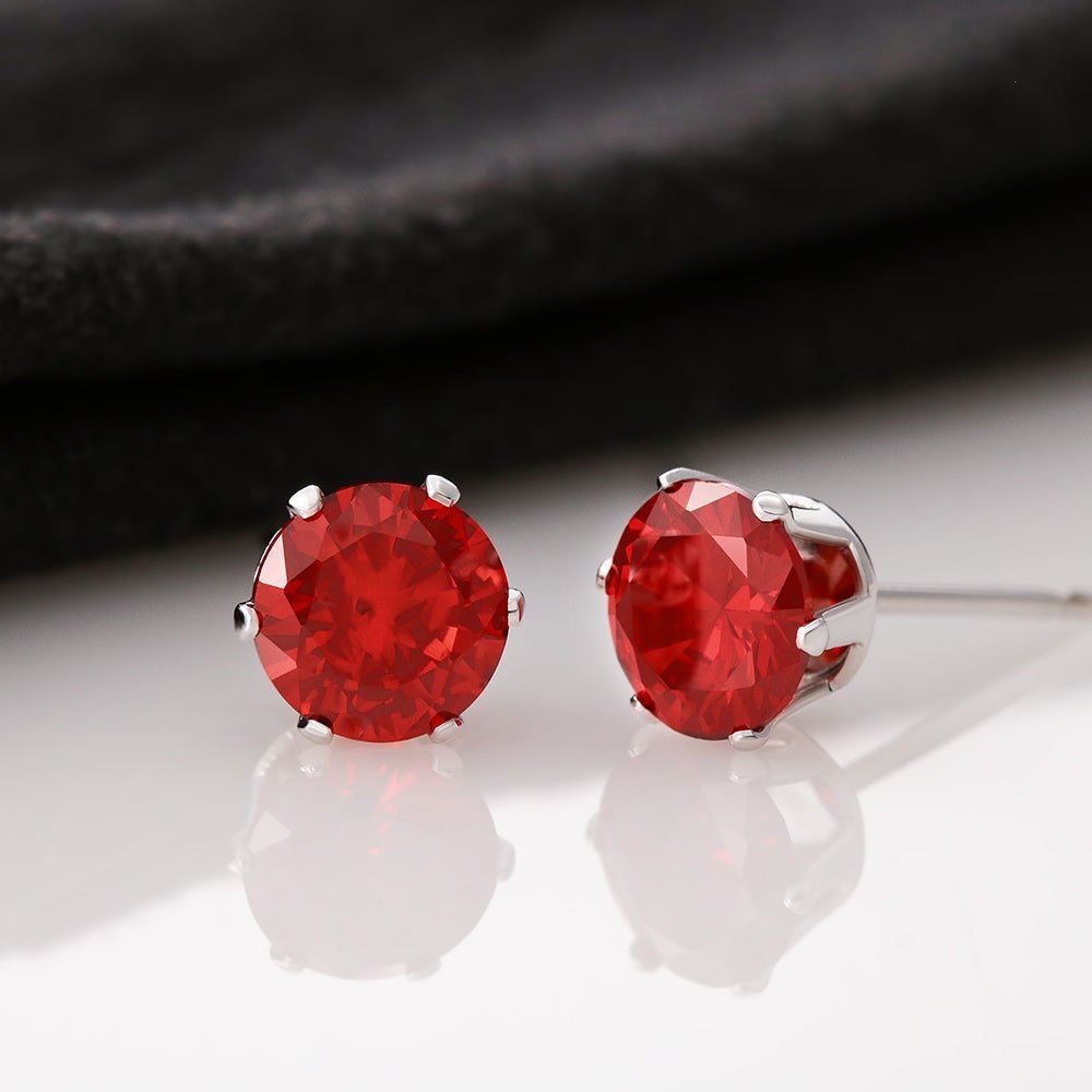 Red Cubic Zirconia Earrings - Jewelry - Epileptic Al’s Shop