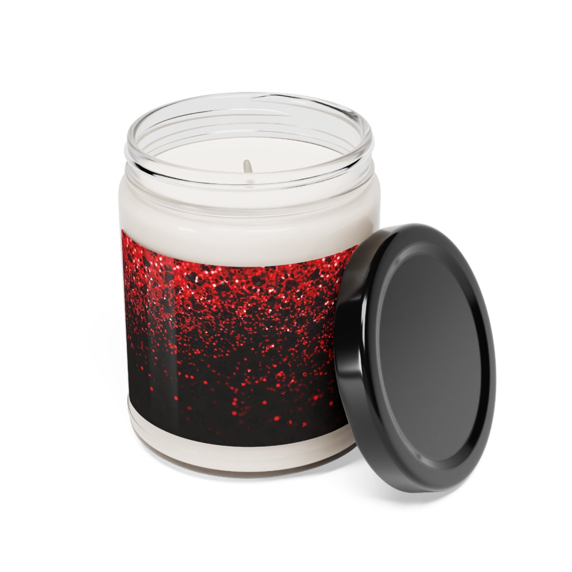 Red Glitter Scented Soy Candle, 9oz - Home Decor - Epileptic Al’s Shop