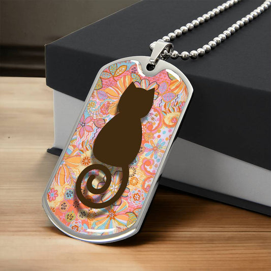 Retro Curly Cat Necklace - Jewelry - Epileptic Al’s Shop