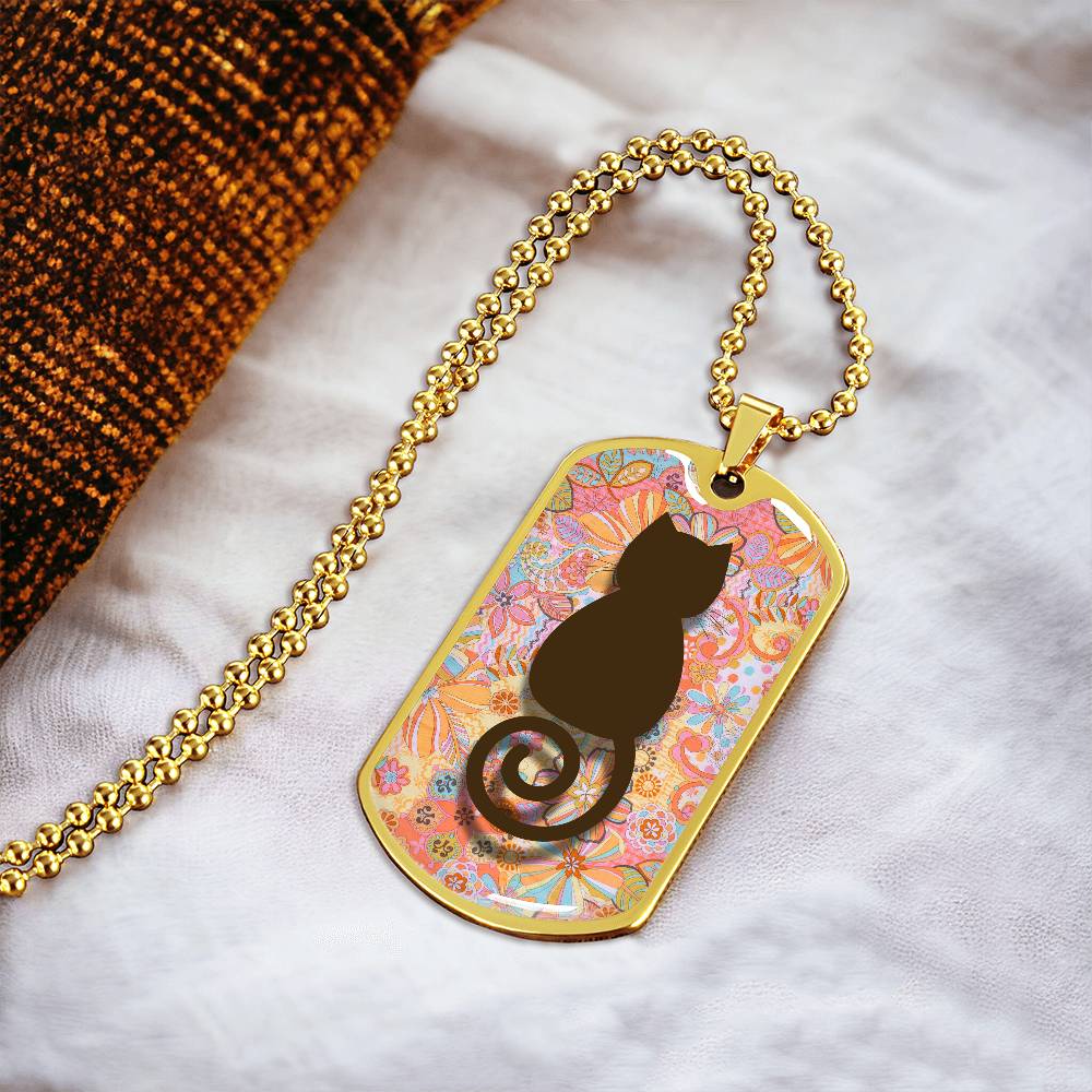 Retro Curly Cat Necklace - Jewelry - Epileptic Al’s Shop