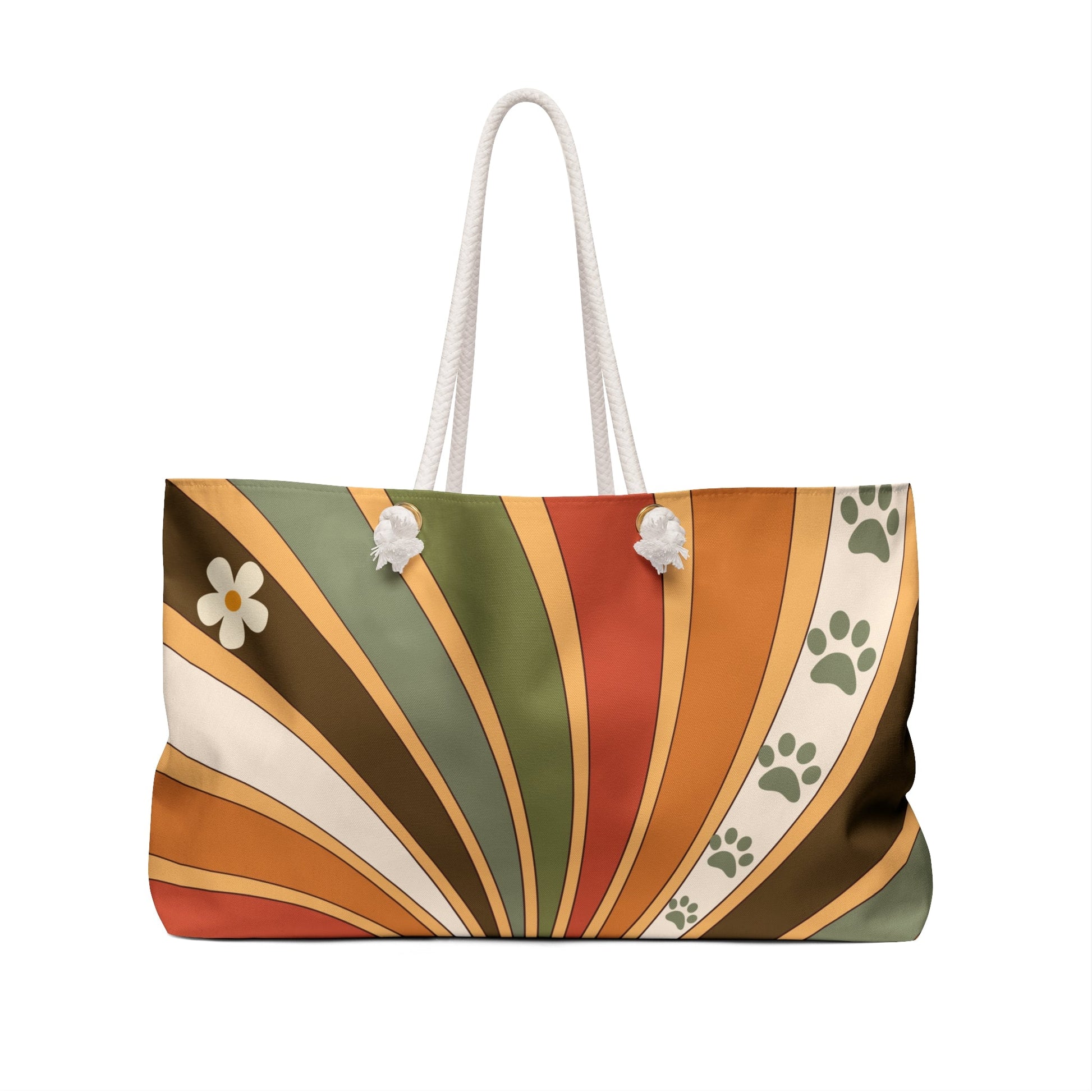 Retro Paw Prints Weekender Bag - Bags - Epileptic Al’s Shop