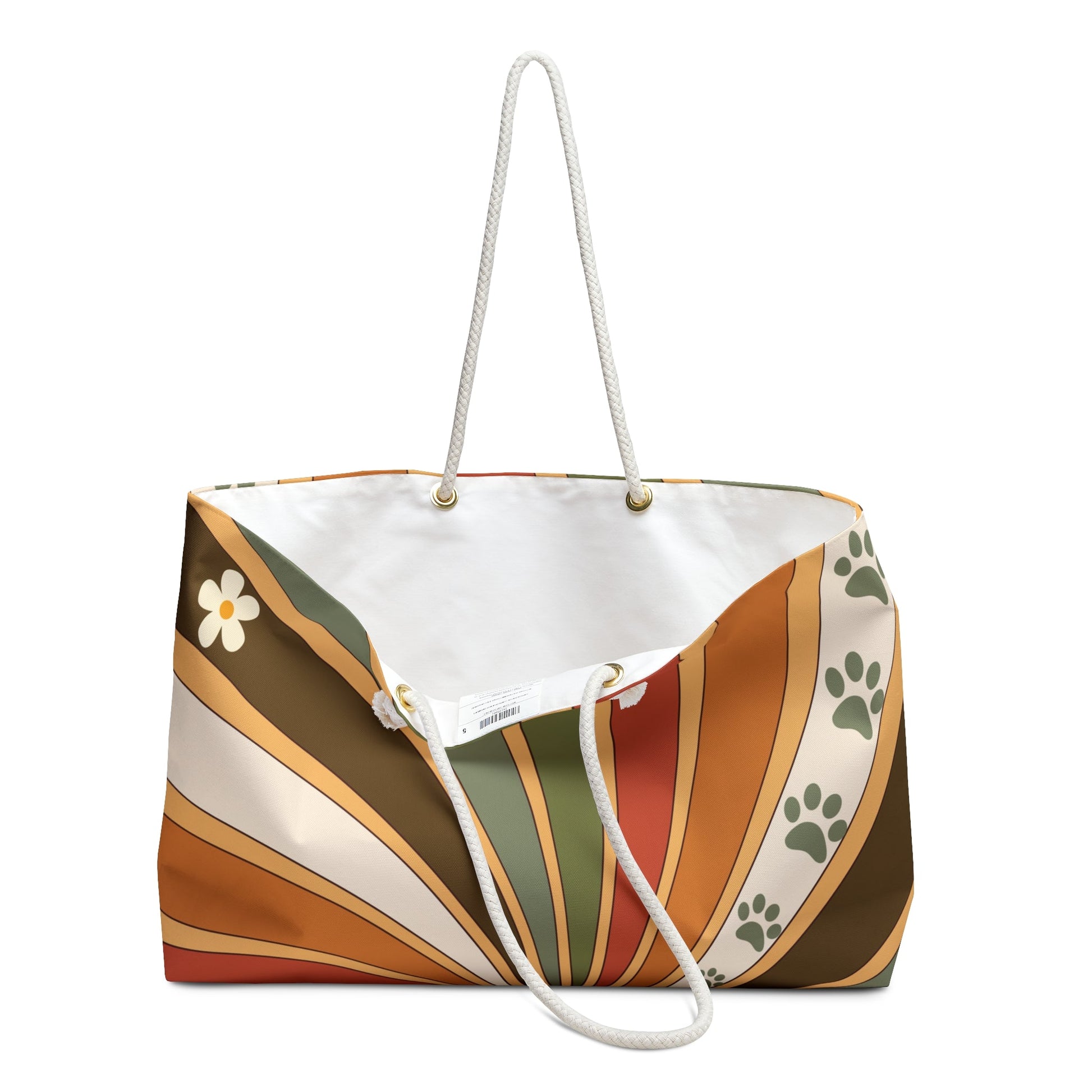 Retro Paw Prints Weekender Bag - Bags - Epileptic Al’s Shop