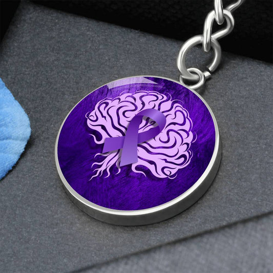 Ribbon Brain Keychain - Jewelry - Epileptic Al’s Shop