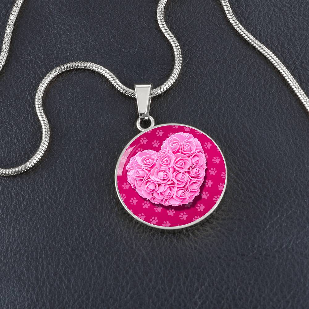 Rose Heart Necklace - Jewelry - Epileptic Al’s Shop