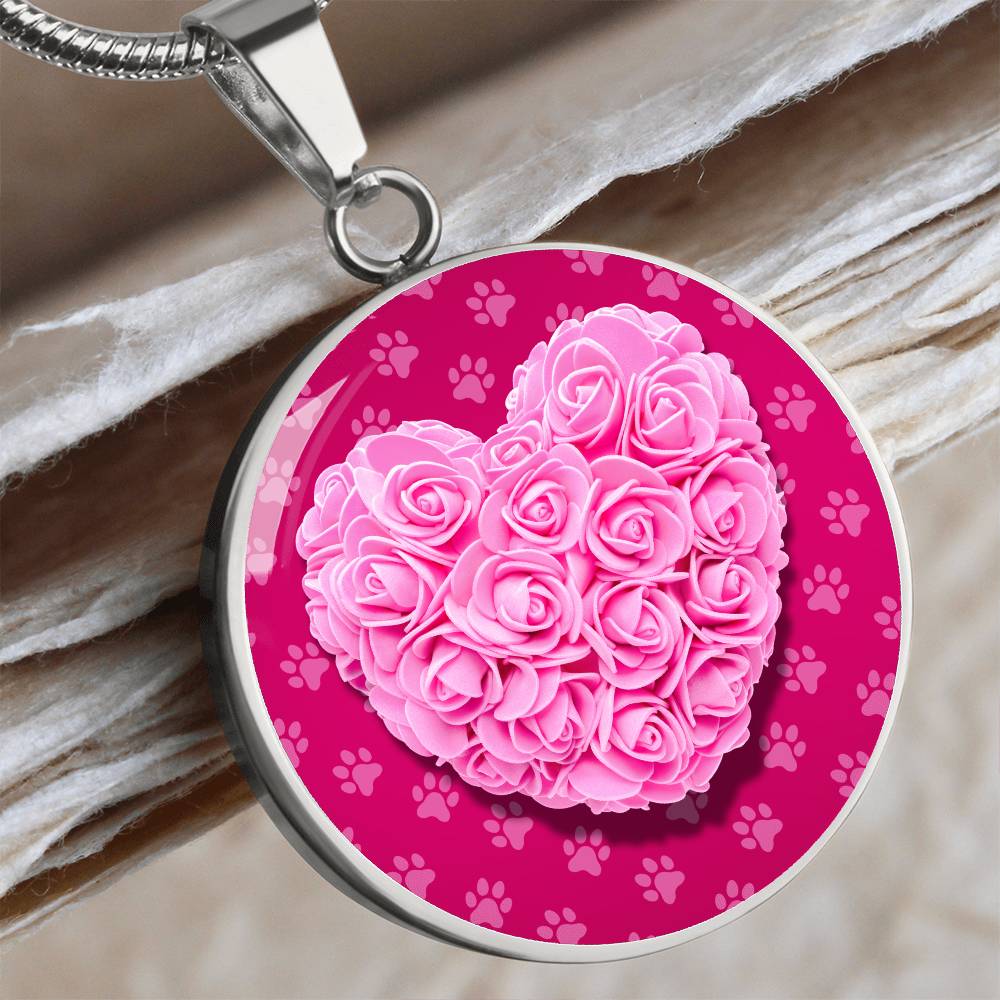 Rose Heart Necklace - Jewelry - Epileptic Al’s Shop