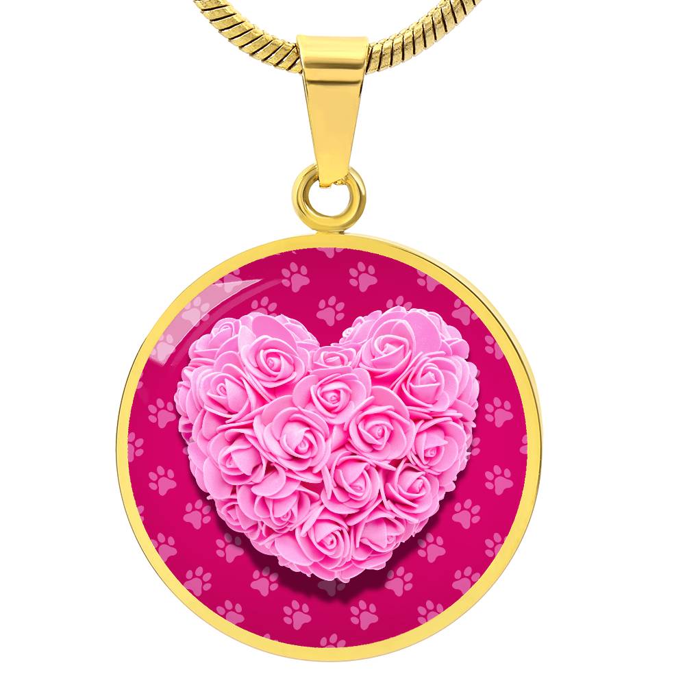 Rose Heart Necklace - Jewelry - Epileptic Al’s Shop