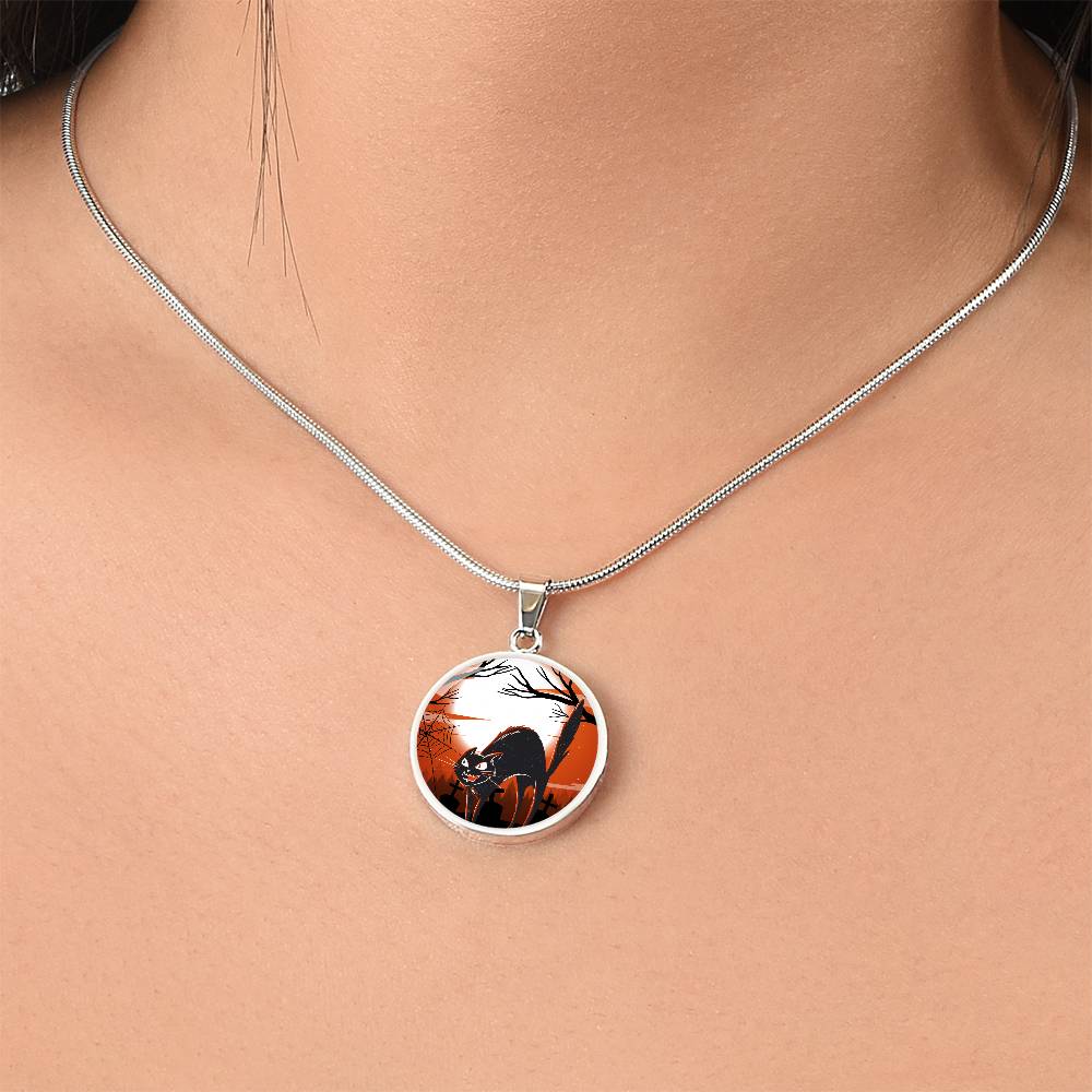 Scaredy Cat Halloween Necklace - Jewelry - EpiAl's Shop