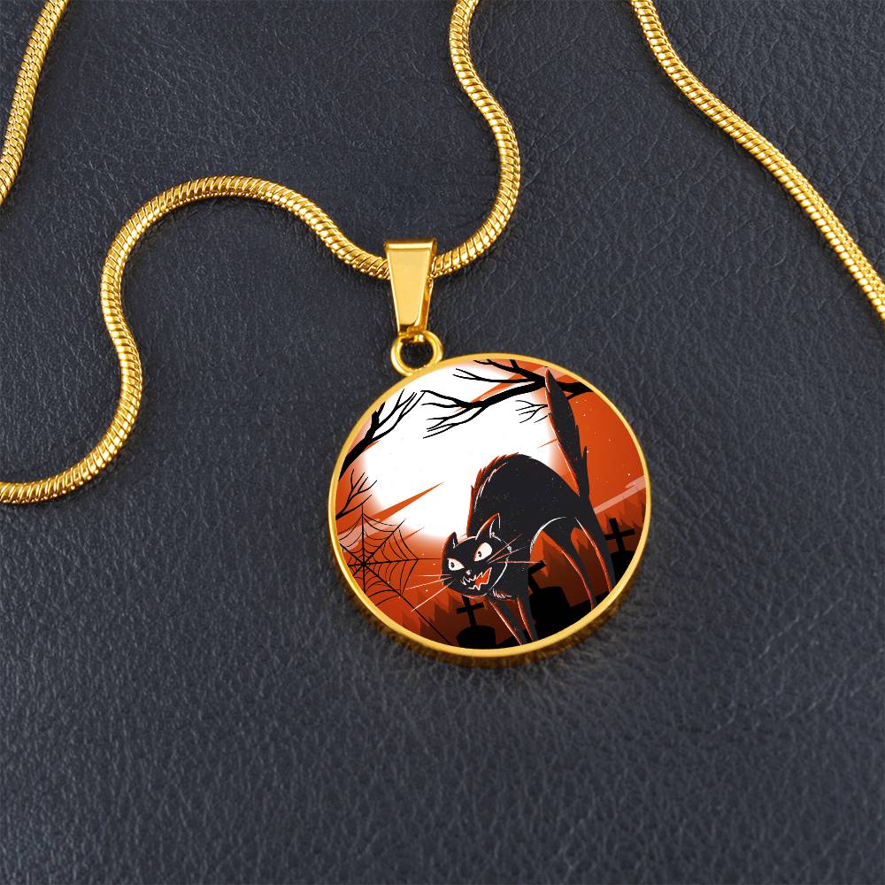 Scaredy Cat Halloween Necklace - Jewelry - EpiAl's Shop