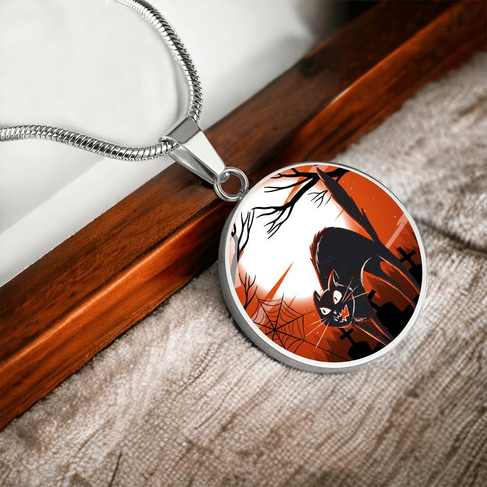 Scaredy Cat Halloween Necklace - Jewelry - EpiAl's Shop