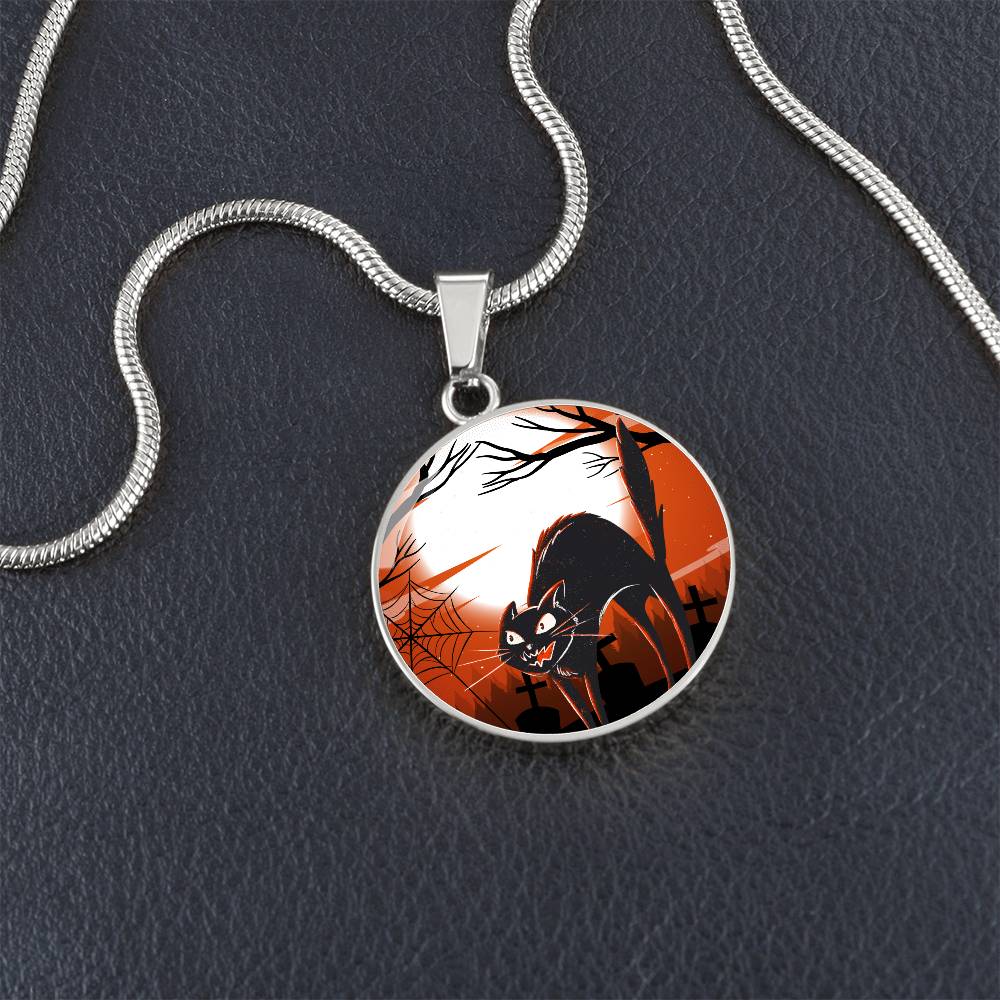 Scaredy Cat Halloween Necklace - Jewelry - EpiAl's Shop