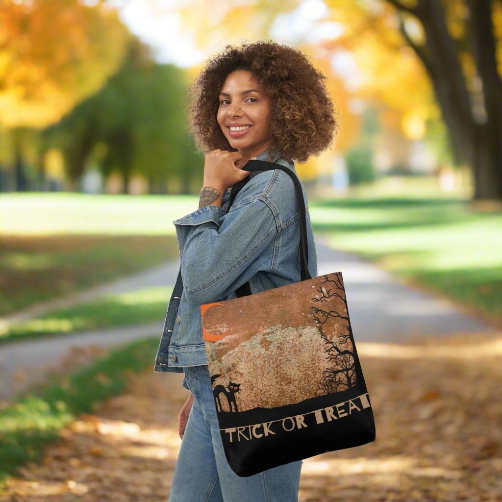 Scaredy Cat Trick or Treat Canvas Tote Bag - Accessories - EpiAl's Shop