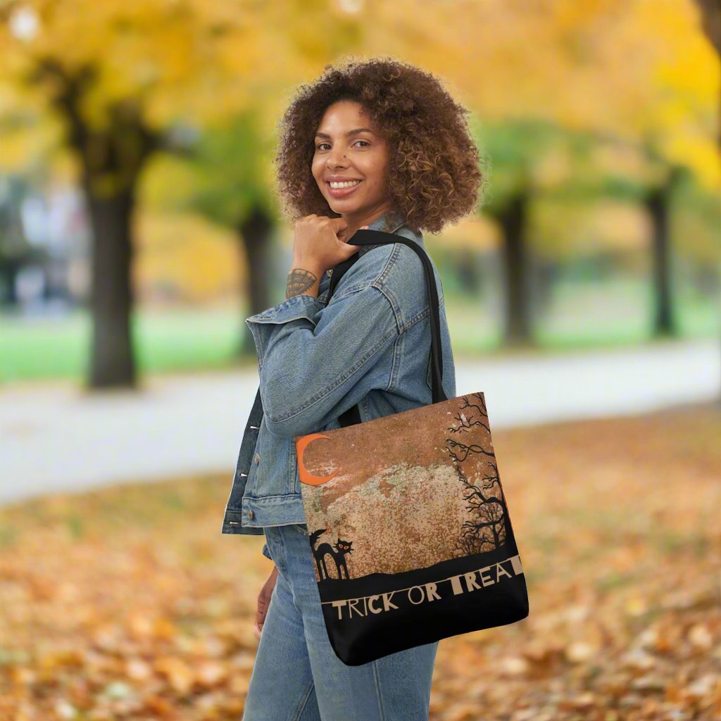 Scaredy Cat Trick or Treat Canvas Tote Bag - Accessories - EpiAl's Shop