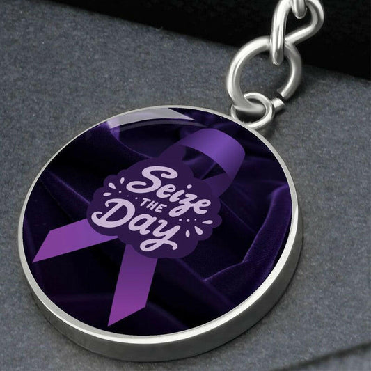 Seize the Day Epilepsy Awareness Keychain - Jewelry - Epileptic Al’s Shop