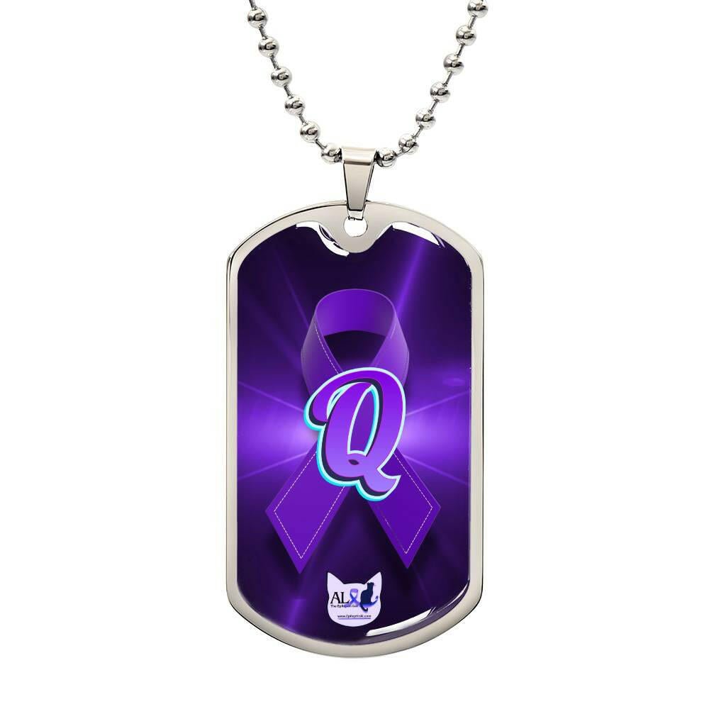 Seize the Day Initial Necklace Q - Jewelry - Epileptic Al’s Shop