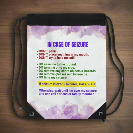 Seizure First Aid Drawstring Bag - Bags - EpiAl's Shop