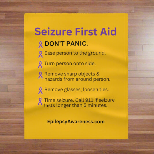 Seizure First Aid Throw Blanket - Home Decor - Epileptic Al’s Shop