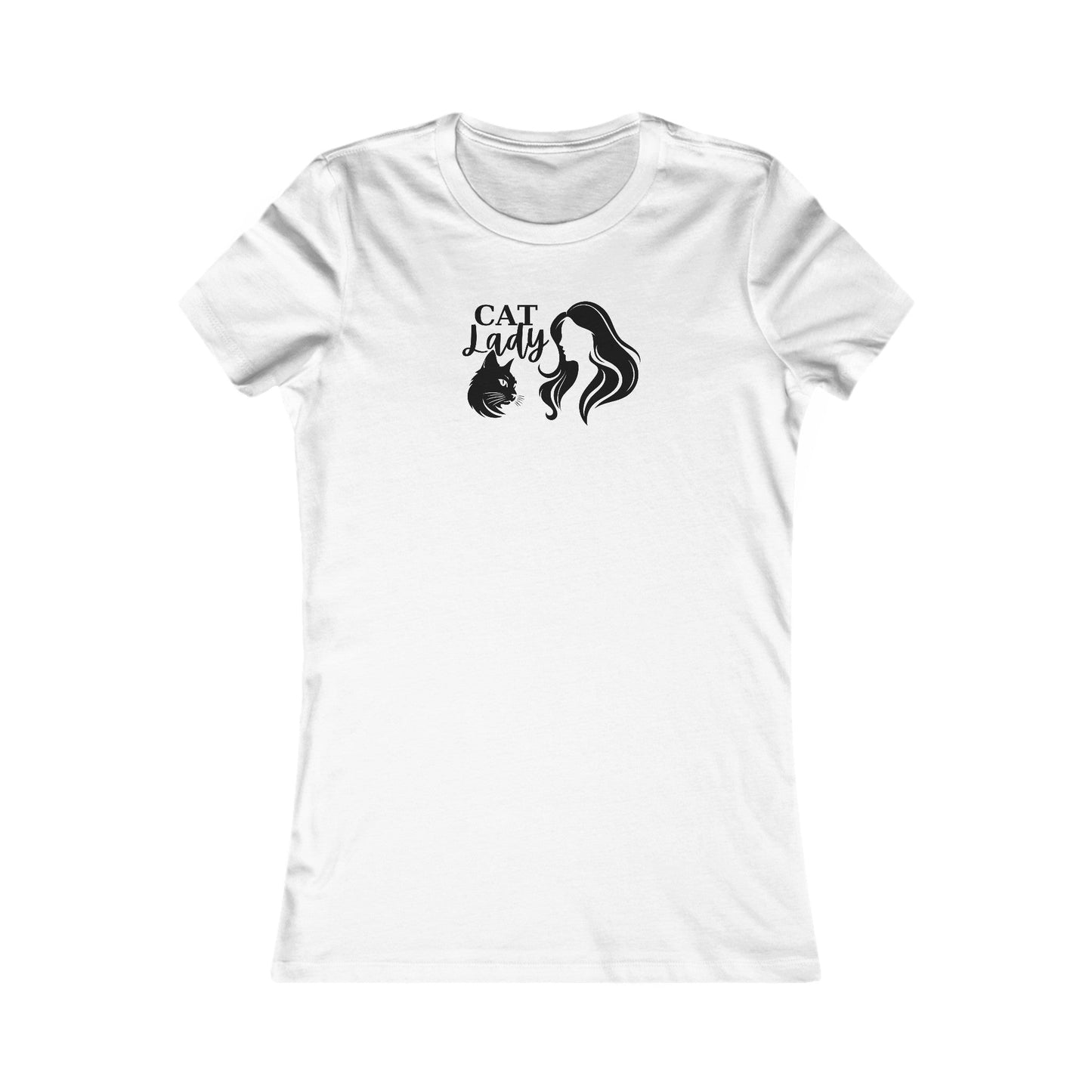 Shadow Cat Lady Women's Favorite Tee - T - Shirt - Epileptic Al’s Shop