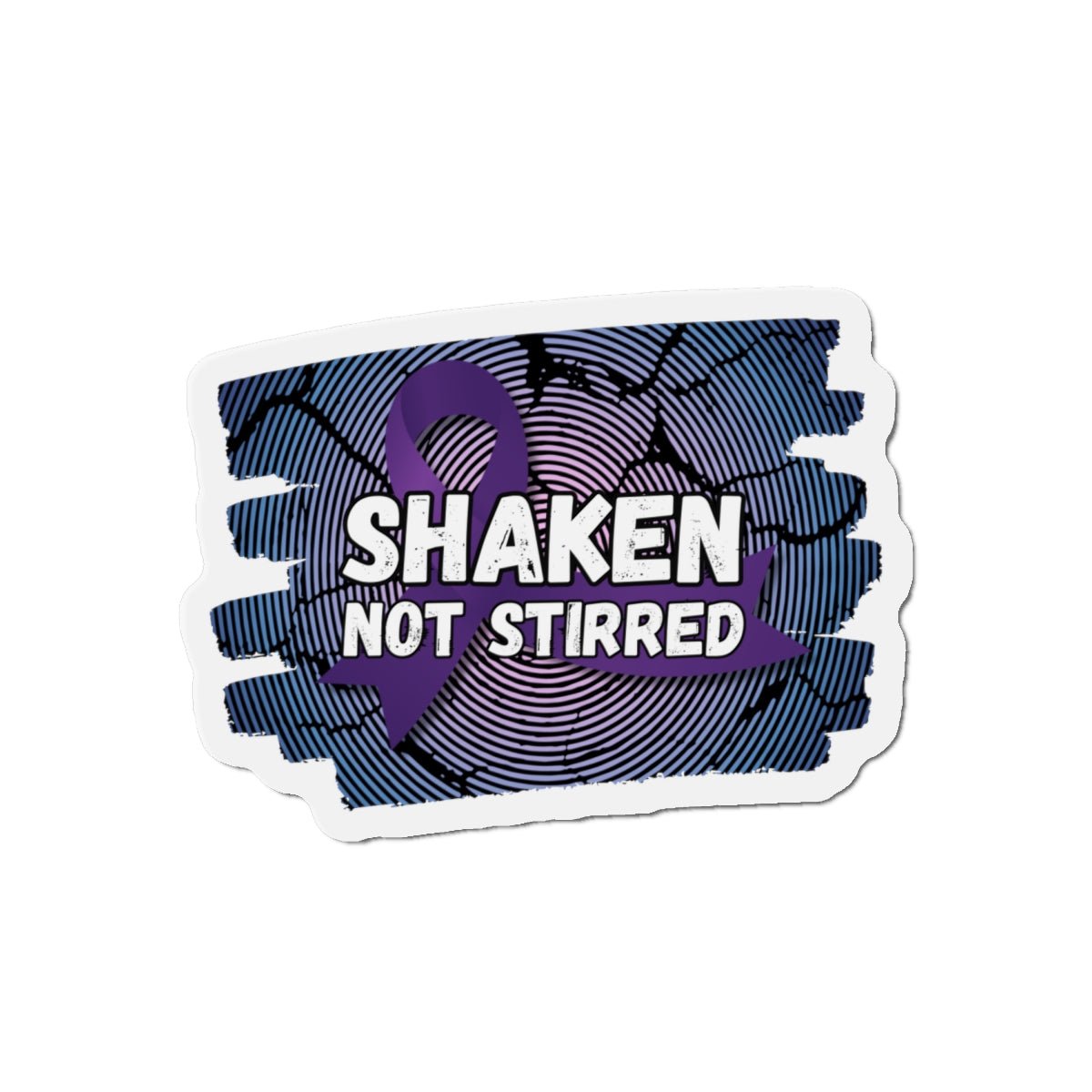 Shaken Epilepsy Awareness Die - Cut Magnets - Home Decor - Epileptic Al’s Shop