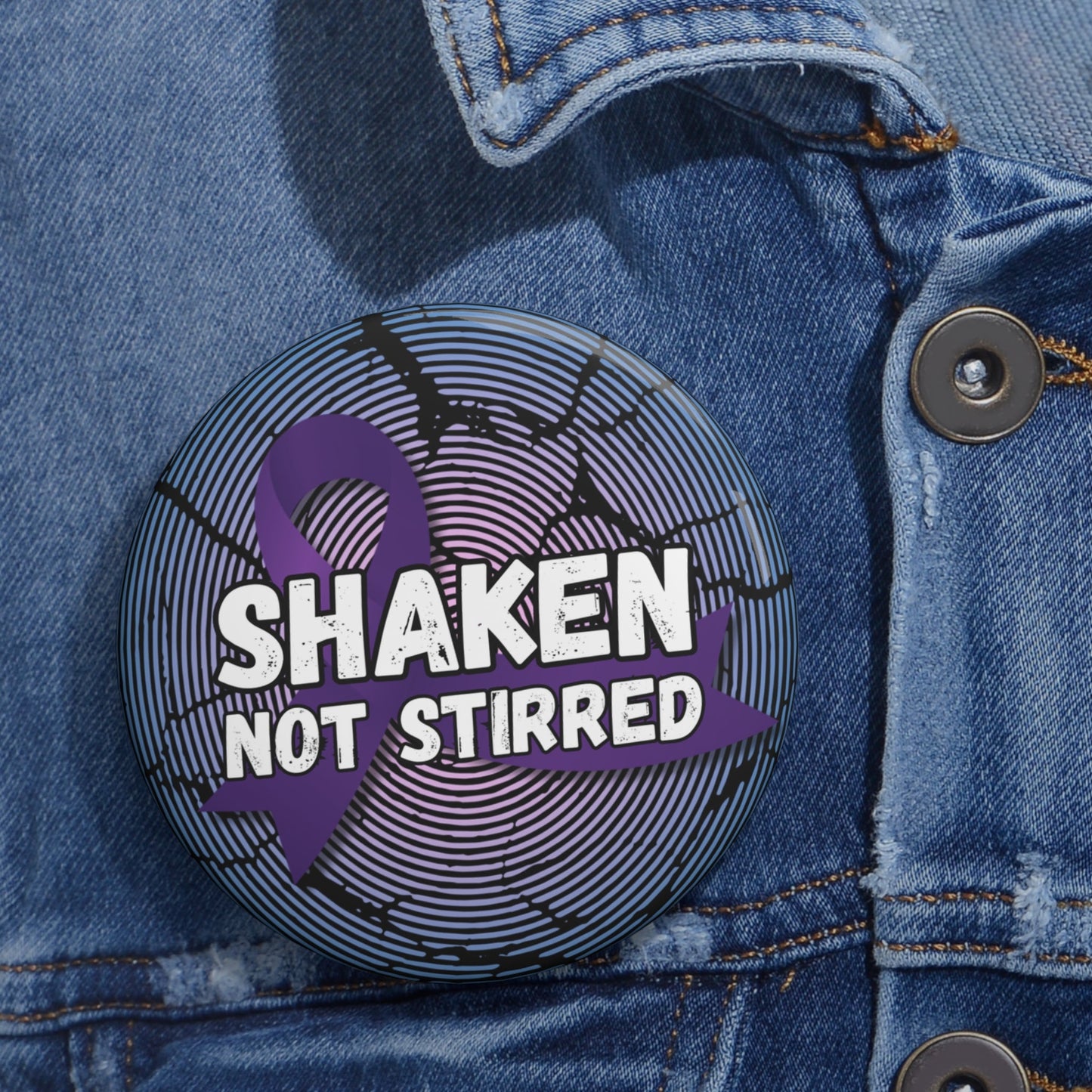 Shaken Epilepsy Awareness Pin Buttons - Accessories - Epileptic Al’s Shop