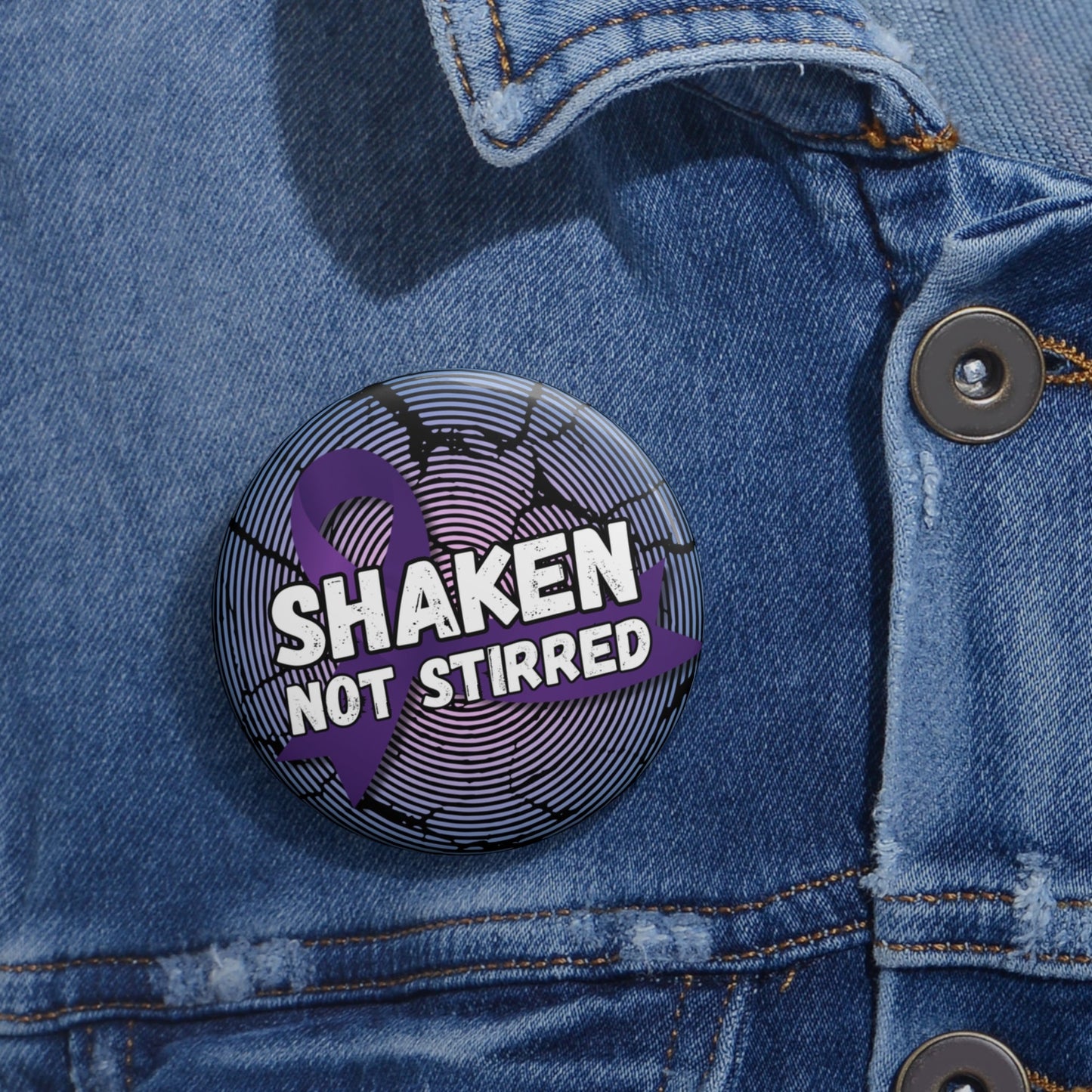 Shaken Epilepsy Awareness Pin Buttons - Accessories - Epileptic Al’s Shop