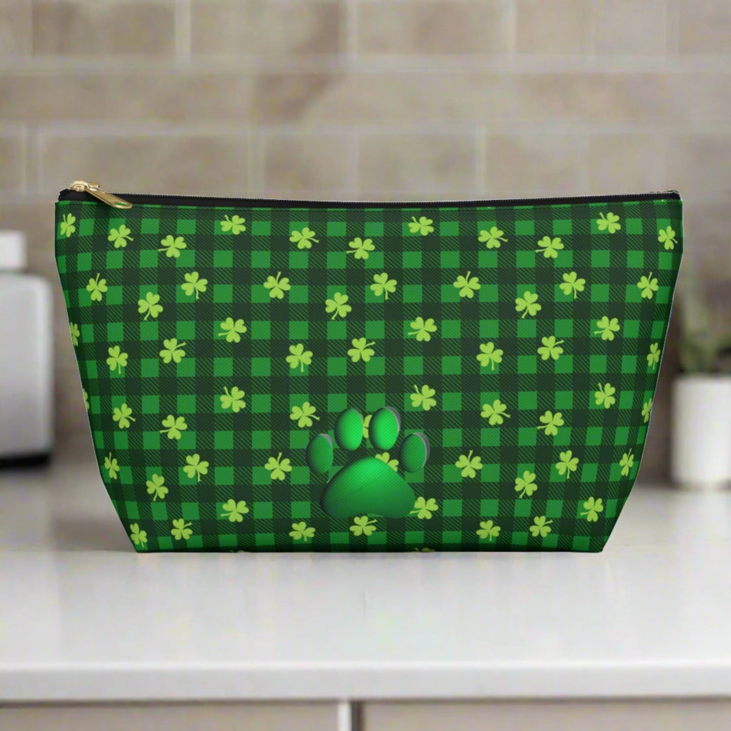 Shamrock Accessory Pouch w T - bottom - Bags - Epileptic Al’s Shop