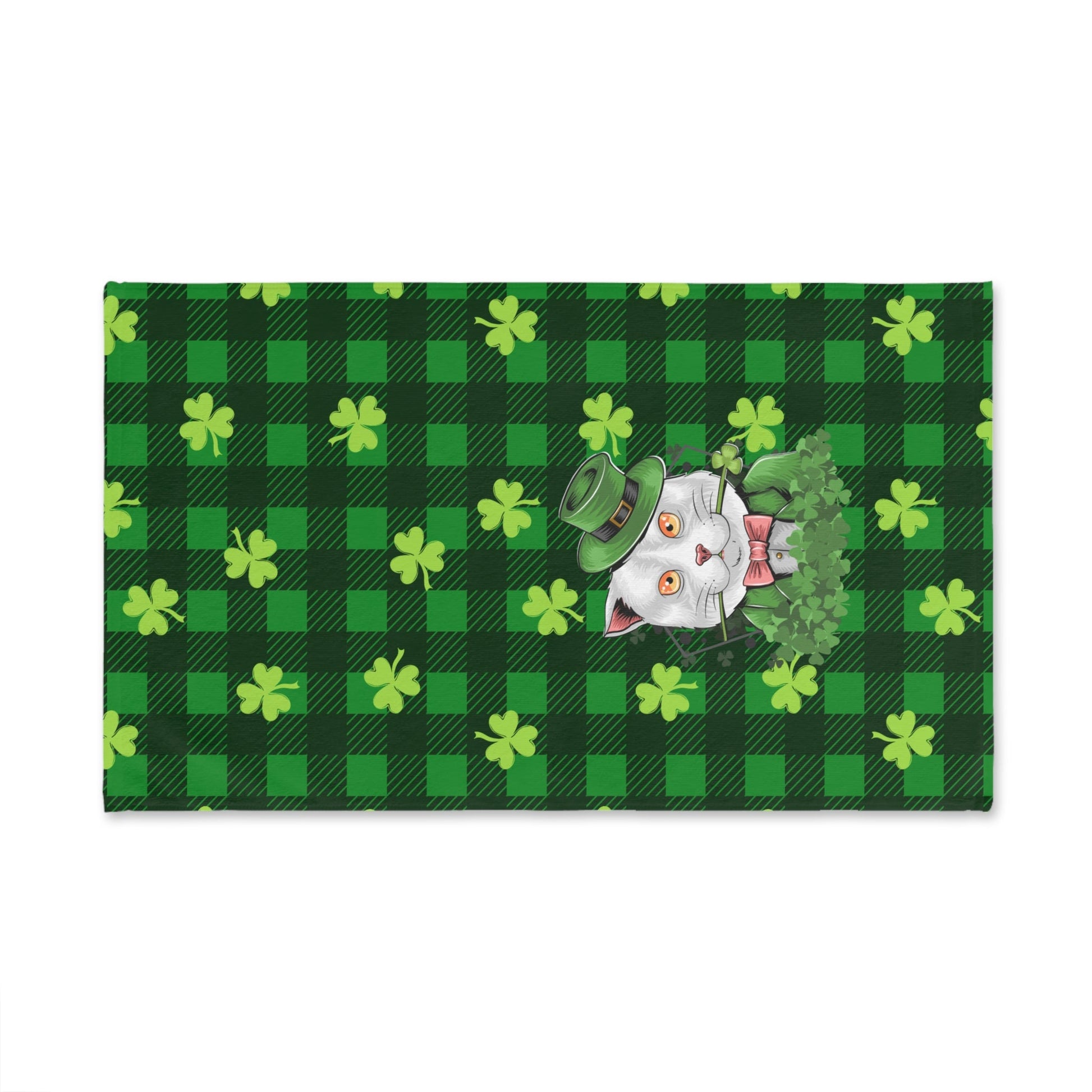 Shamrock Cat Hand Towel - Home Decor - Epileptic Al’s Shop