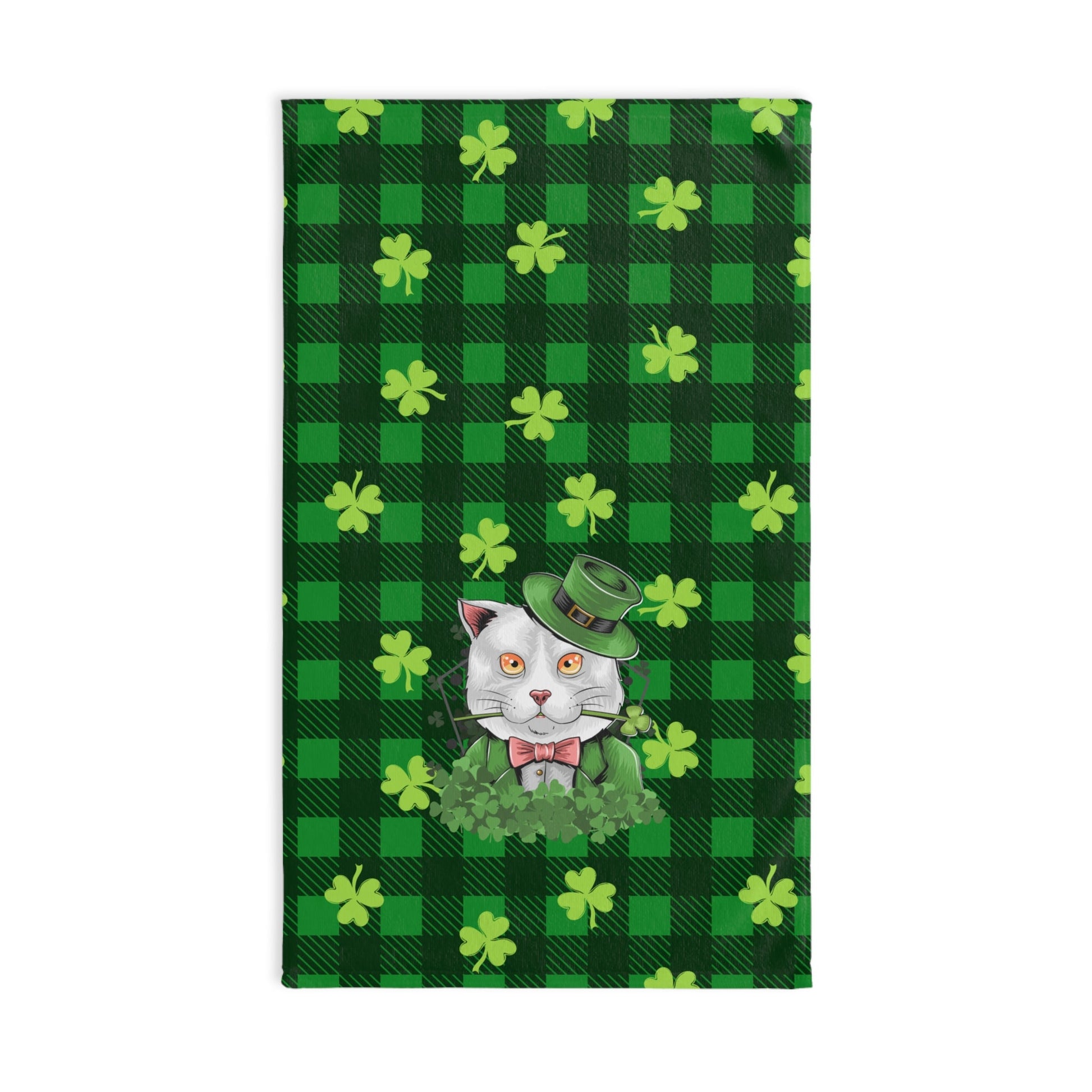 Shamrock Cat Hand Towel - Home Decor - Epileptic Al’s Shop