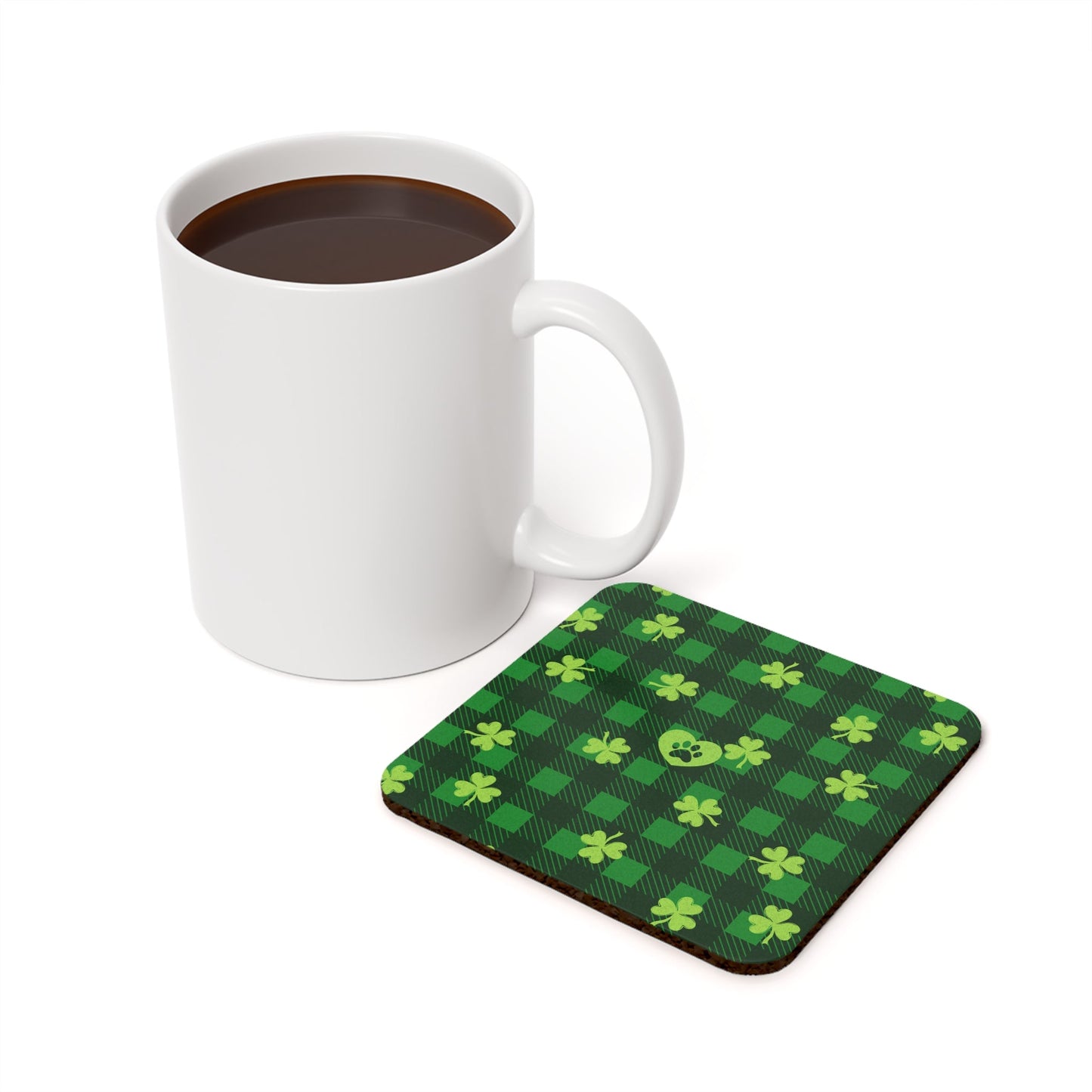 Shamrock Cork Back Coaster - Home Decor - Epileptic Al’s Shop