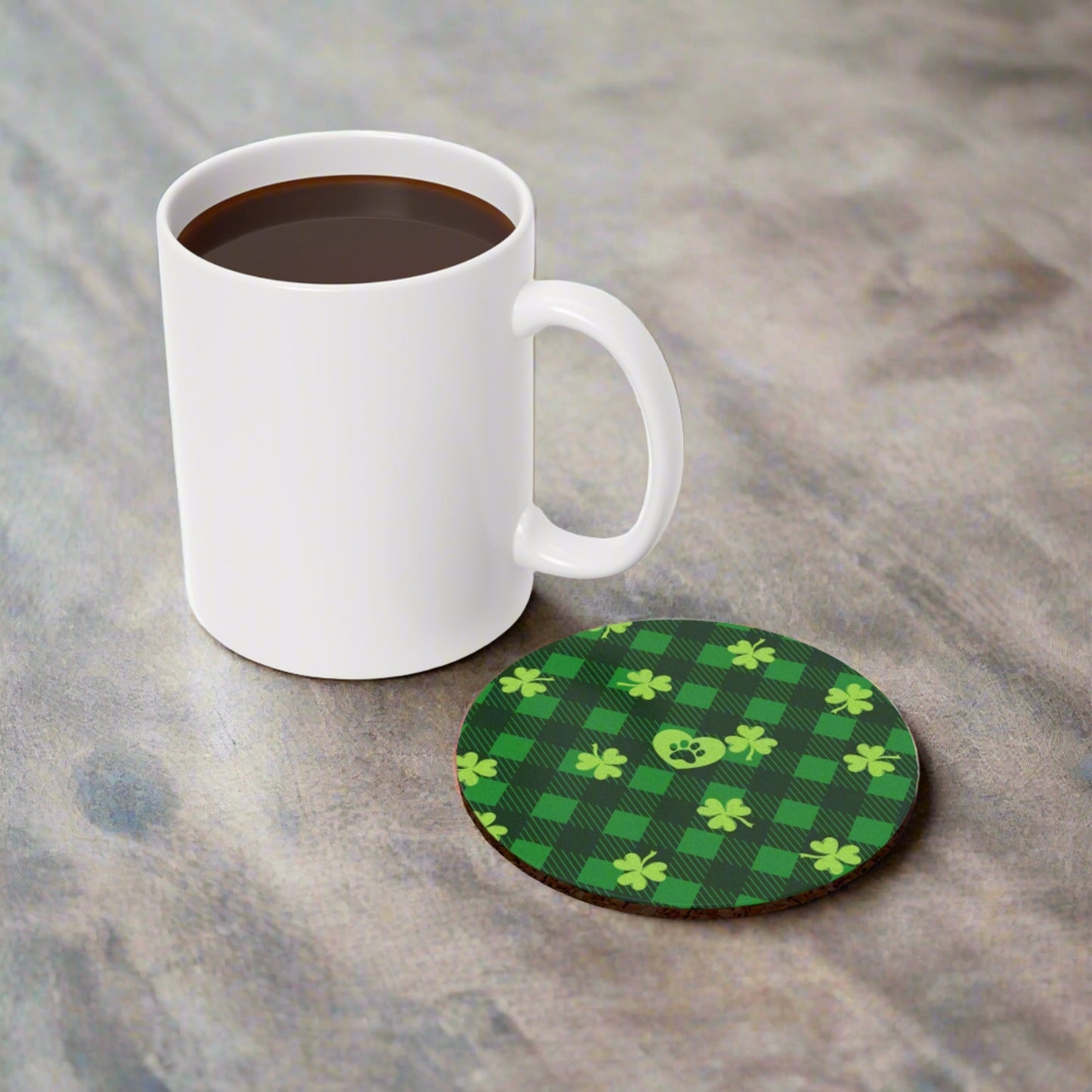 Shamrock Cork Back Coaster - Home Decor - Epileptic Al’s Shop