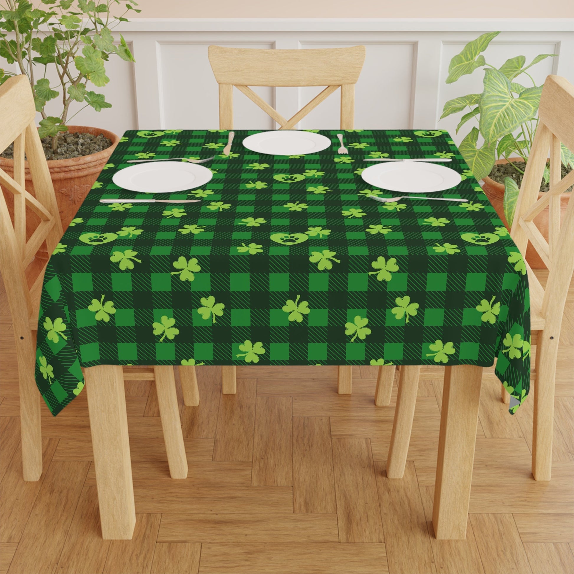 Shamrock Paws Tablecloth - Home Decor - Epileptic Al’s Shop