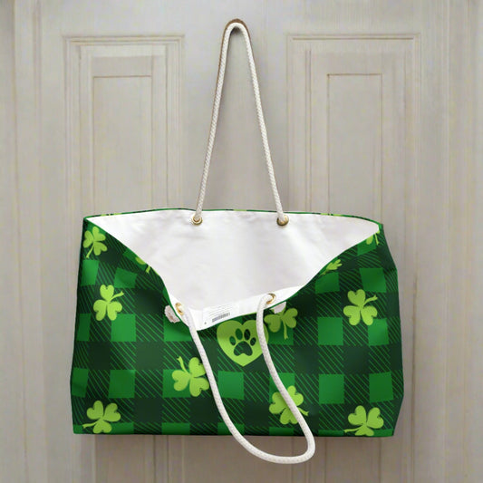 Shamrock Weekender Bag - Bags - Epileptic Al’s Shop